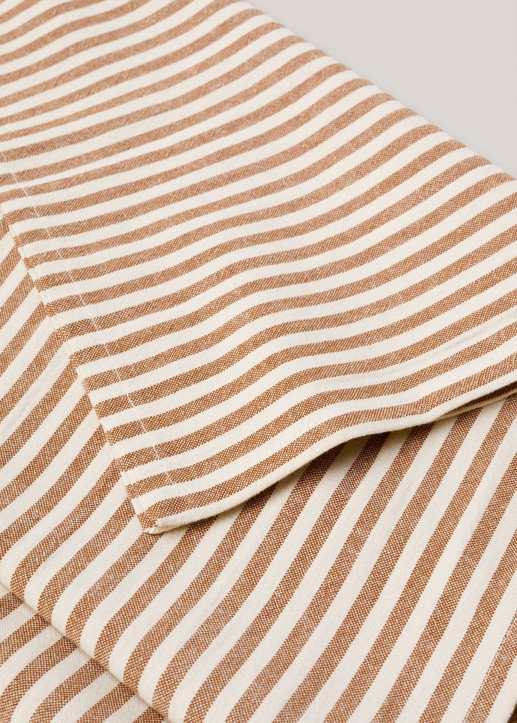 Stripes 100% cotton tablecloth 150x150cm - Details of the article 1