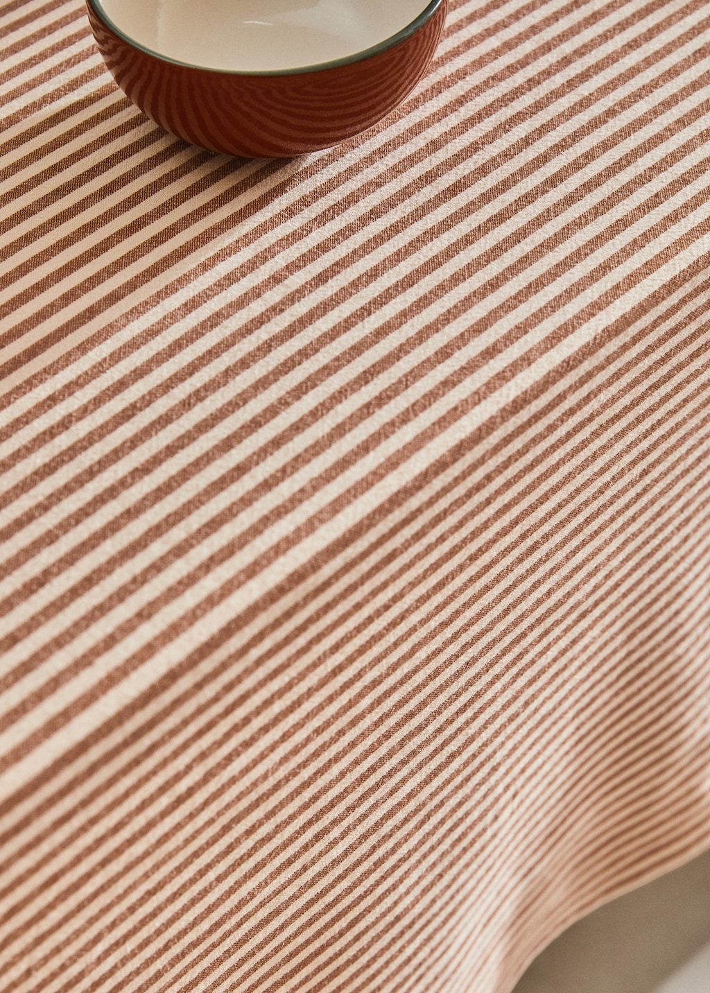 Stripes 100% cotton tablecloth 150x150cm - Details of the article 8