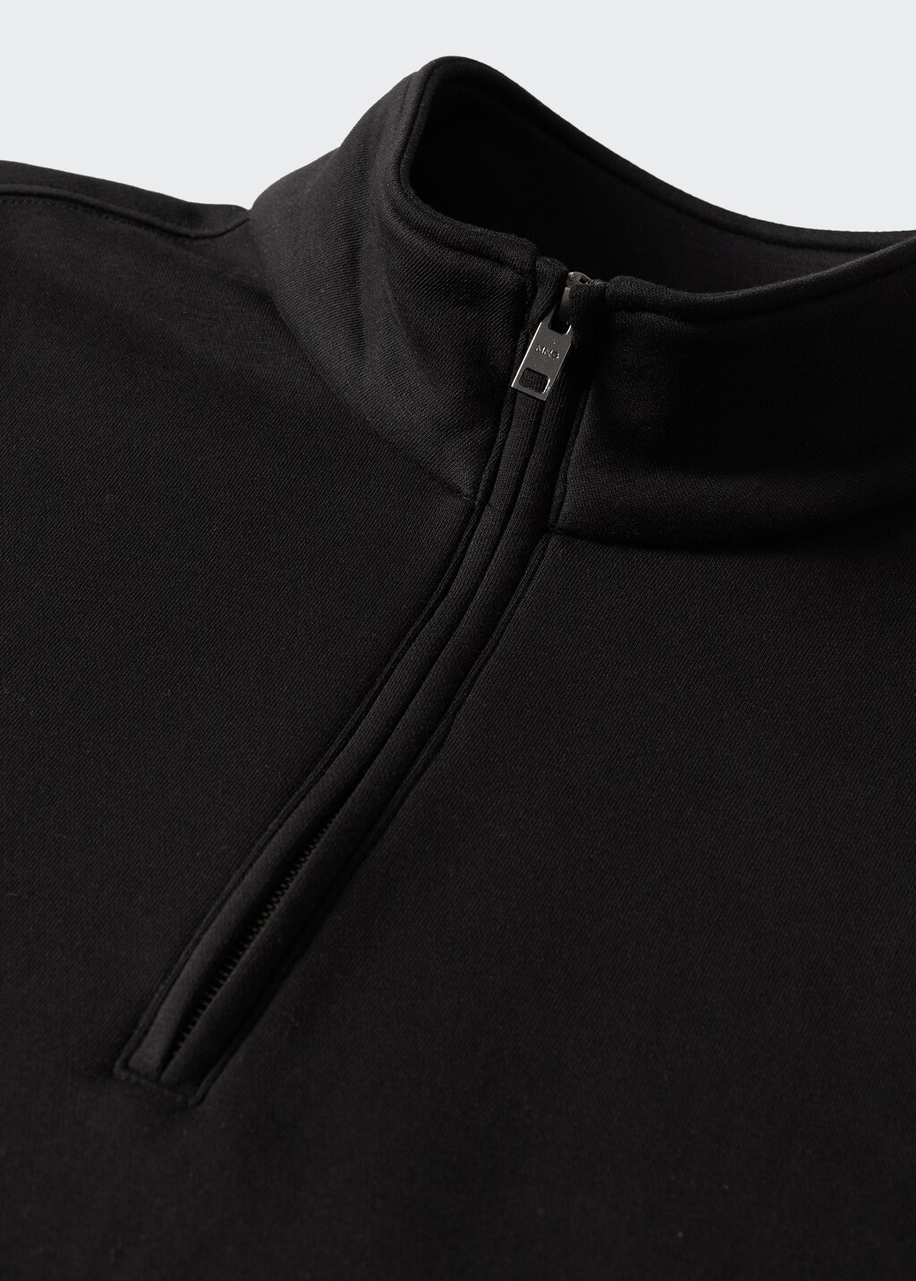 Baumwoll-Sweatshirt mit Zip-Kragen - Detail des Artikels 8