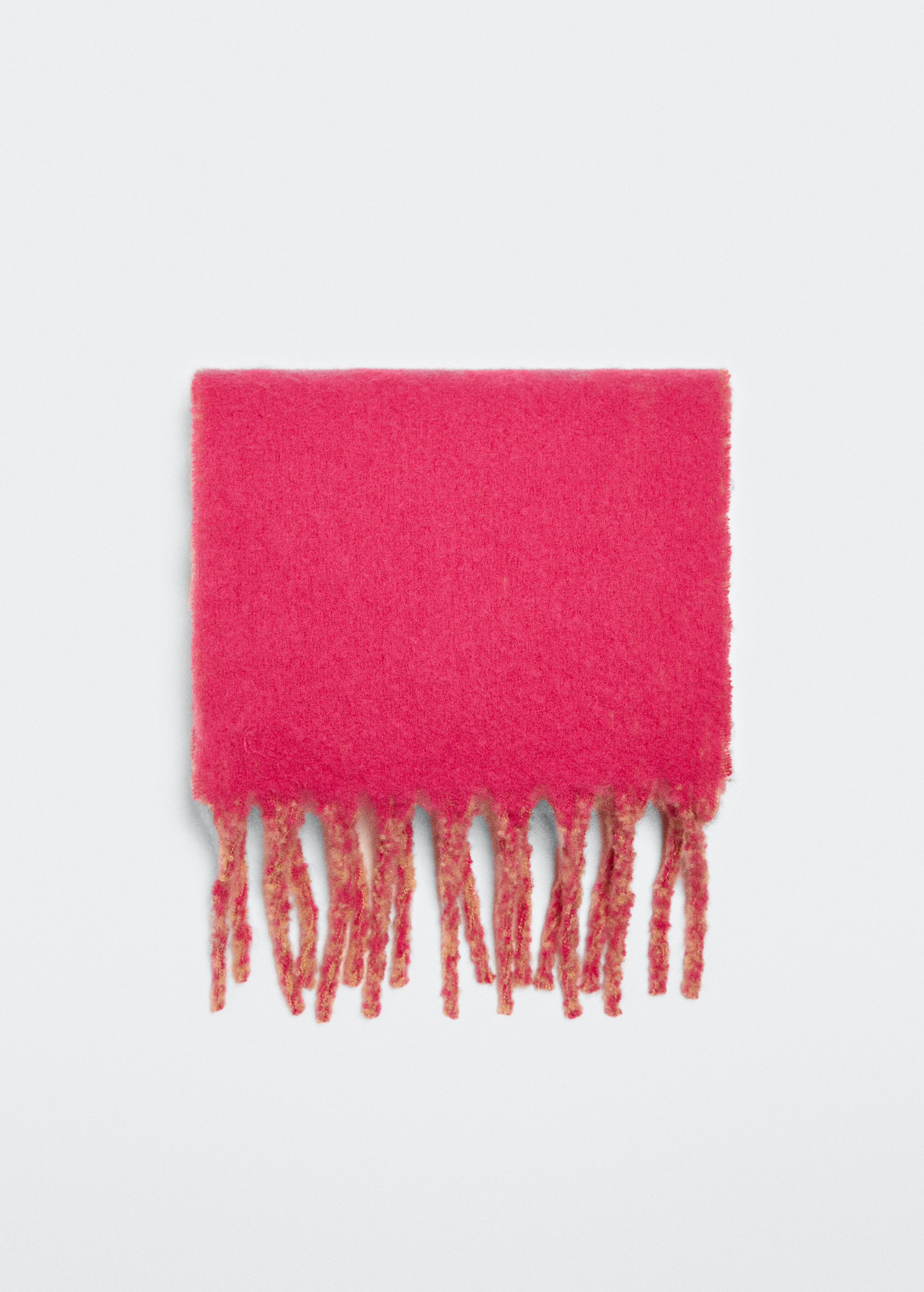 Two-tone fringed scarf - Article without model