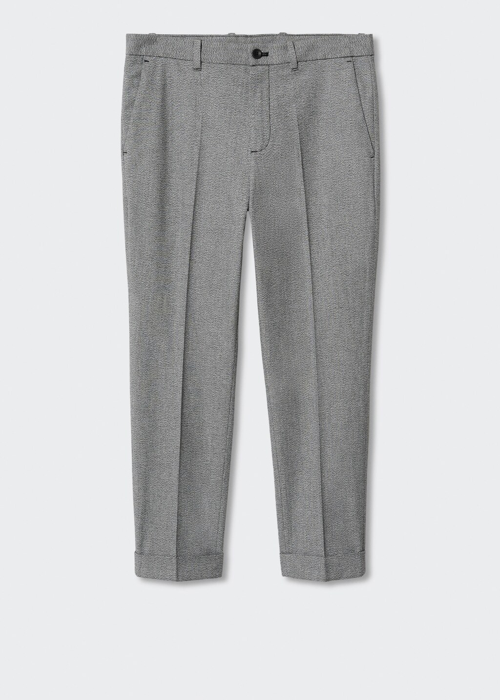 Structured regular-fit trousers - Article without model