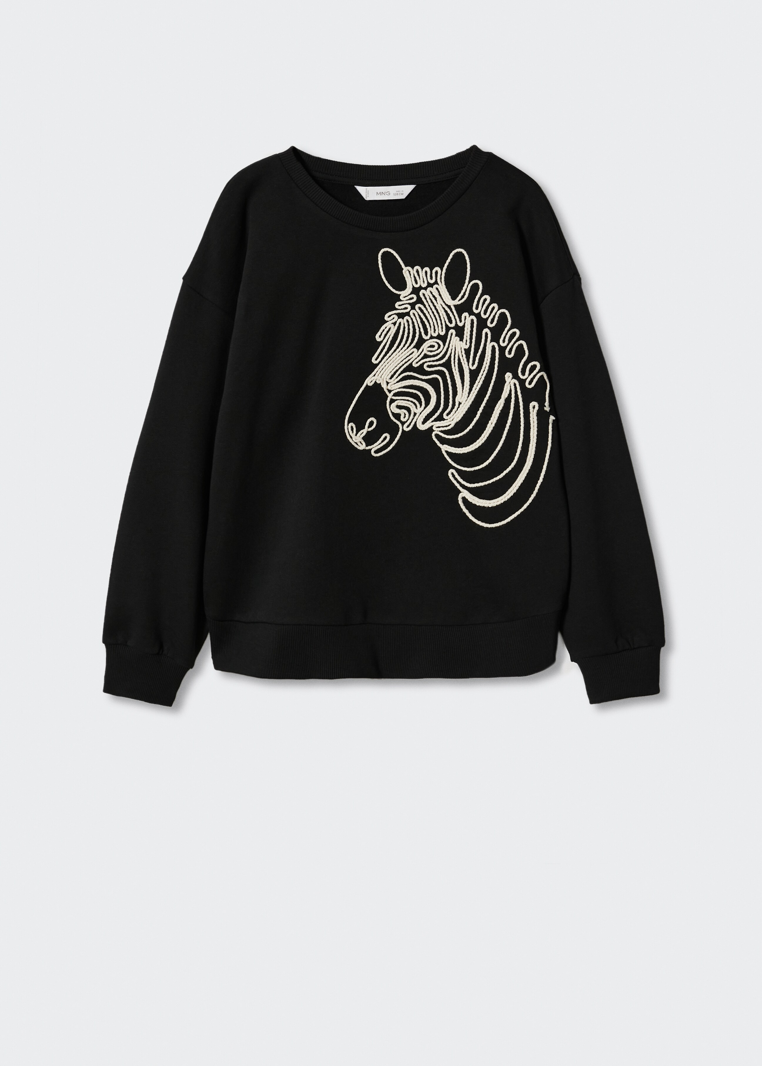 Embroidered drawing sweatshirt - Article without model