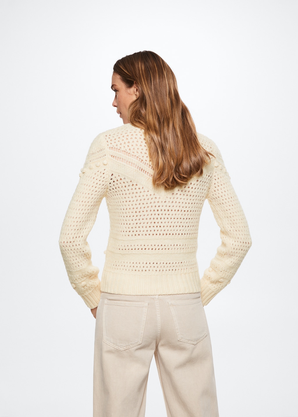 Openwork knit sweater - Reverse of the article