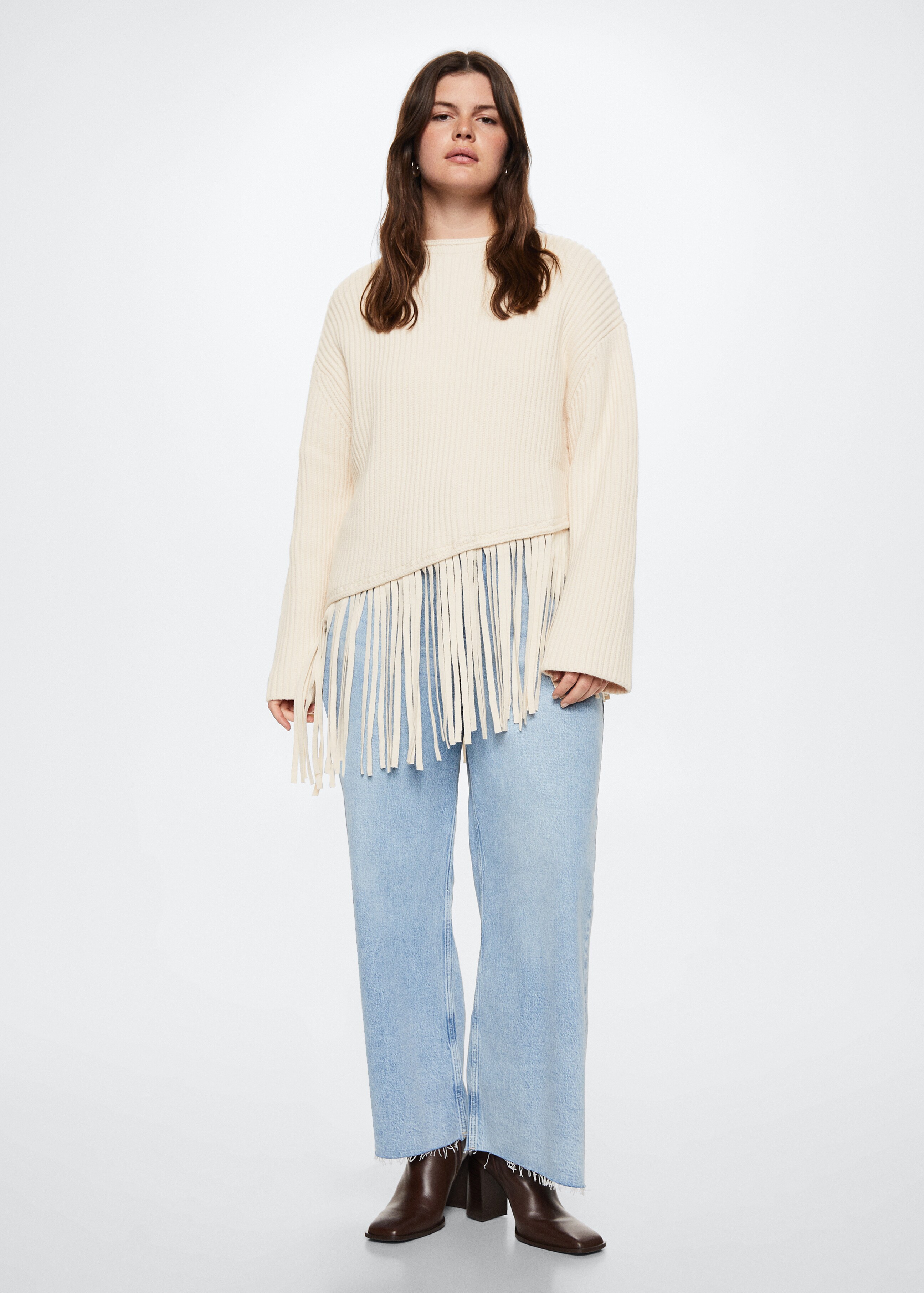 Fringed hem sweater - Details of the article 3