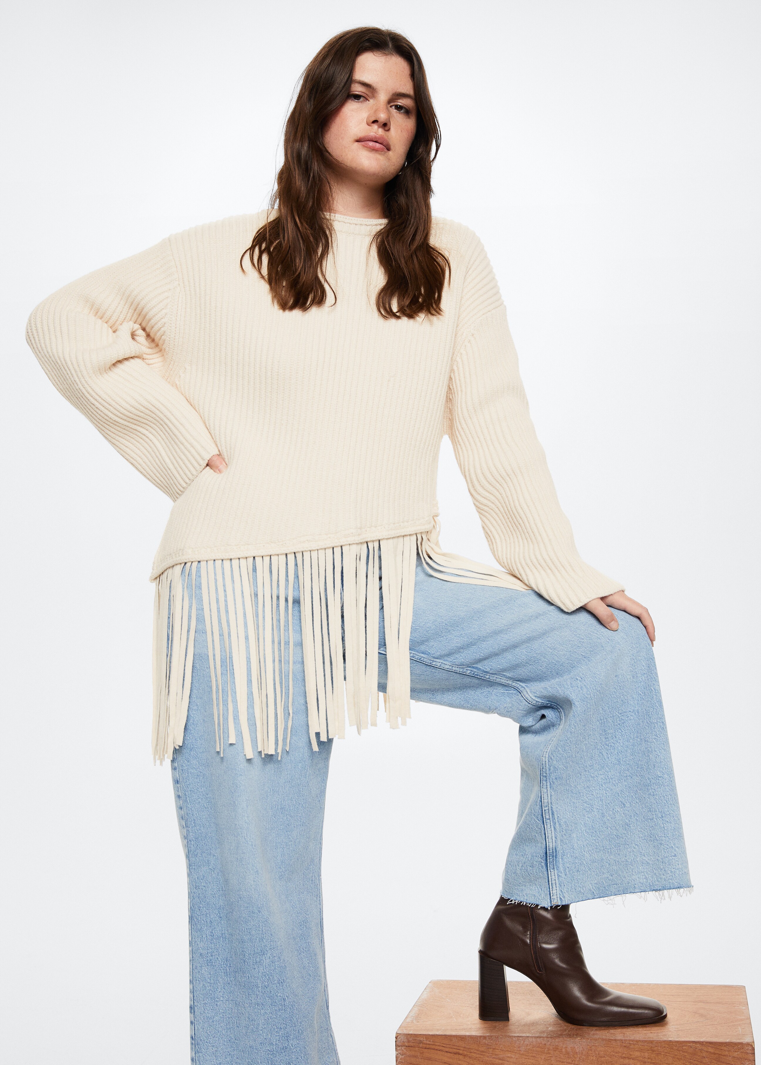 Fringed hem sweater - Details of the article 4