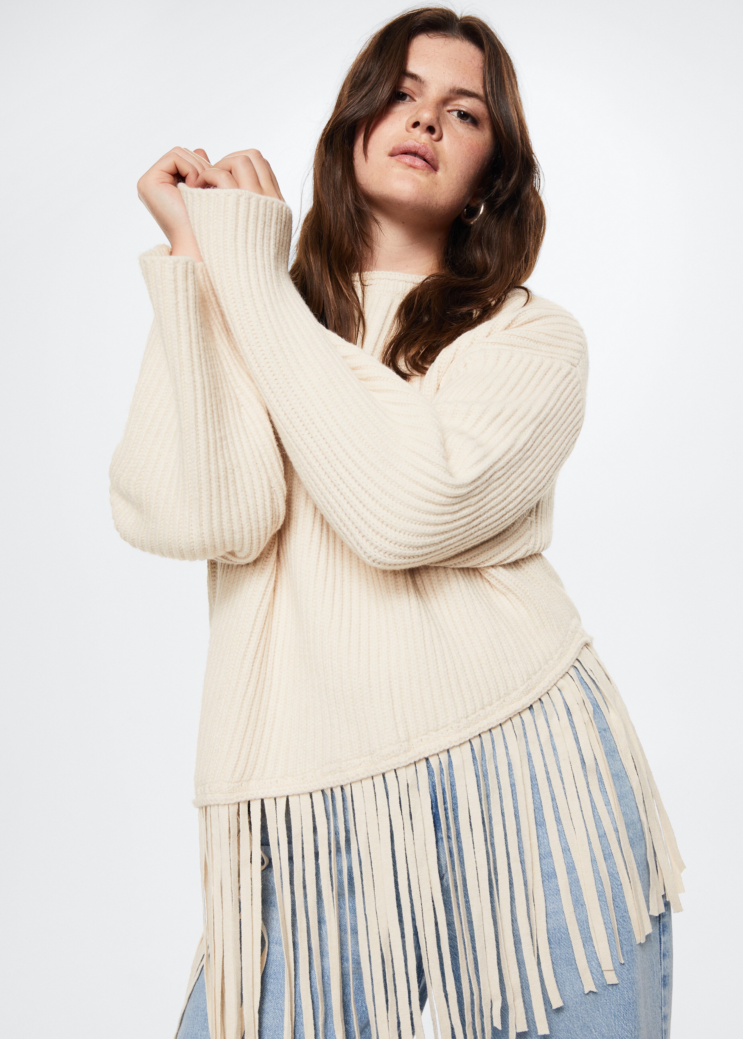 Fringed hem sweater - Details of the article 5