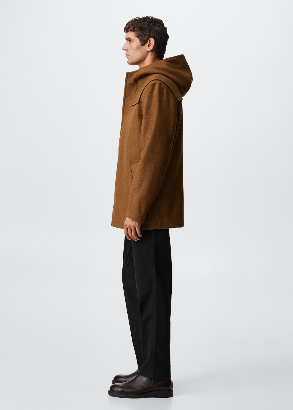 Hooded wool coat - Details of the article 6