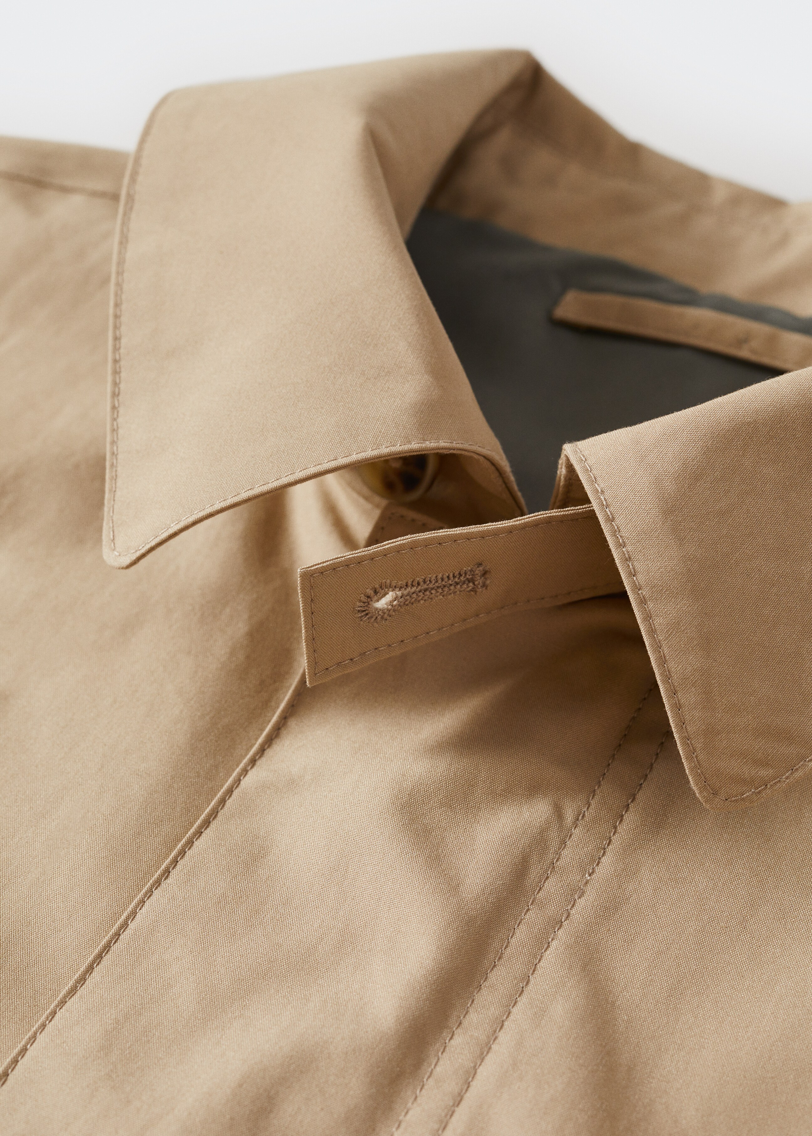 Water-repellent cotton trench coat - Details of the article 8