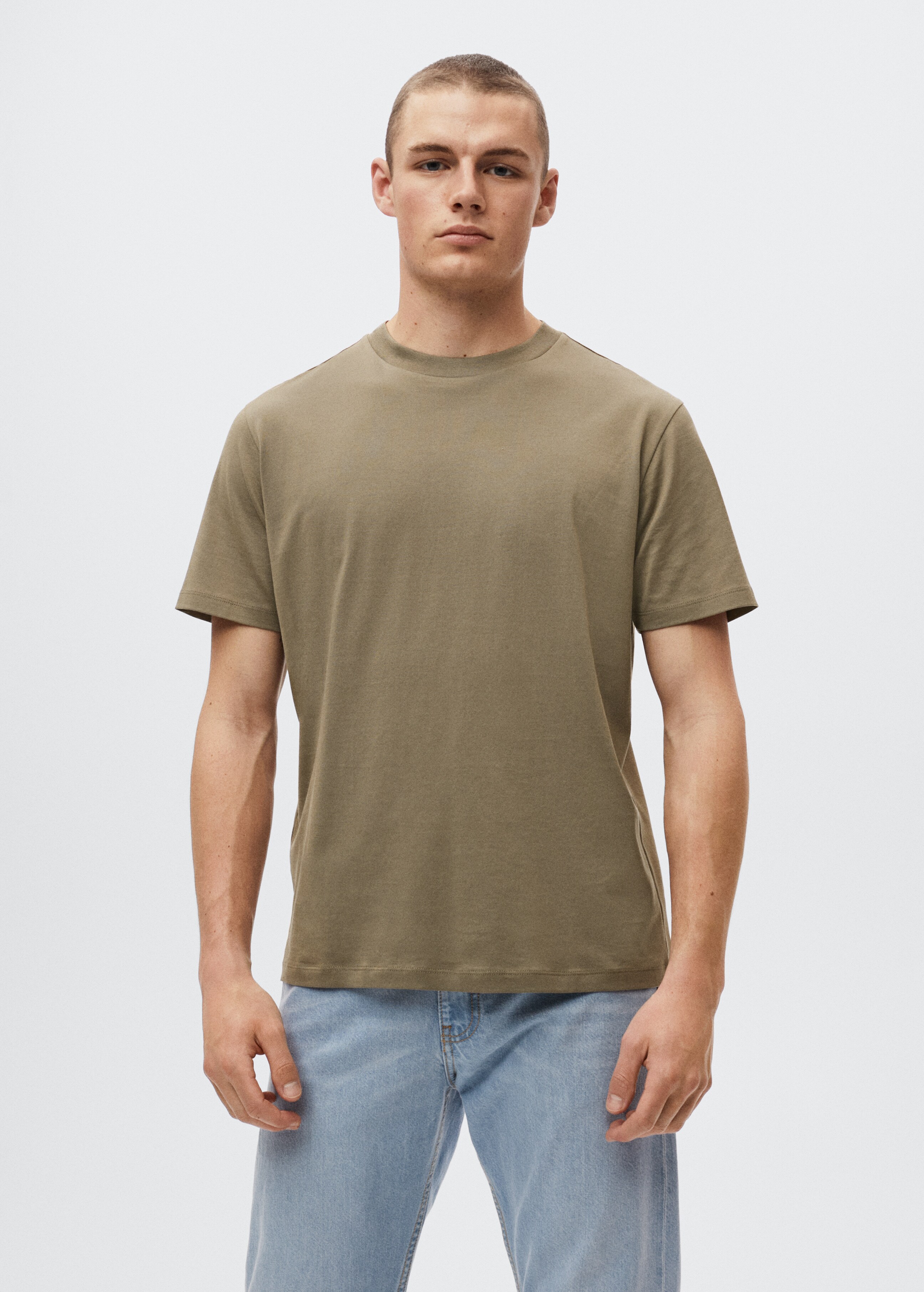 Mercerised regular-fit  t-shirt - Medium plane