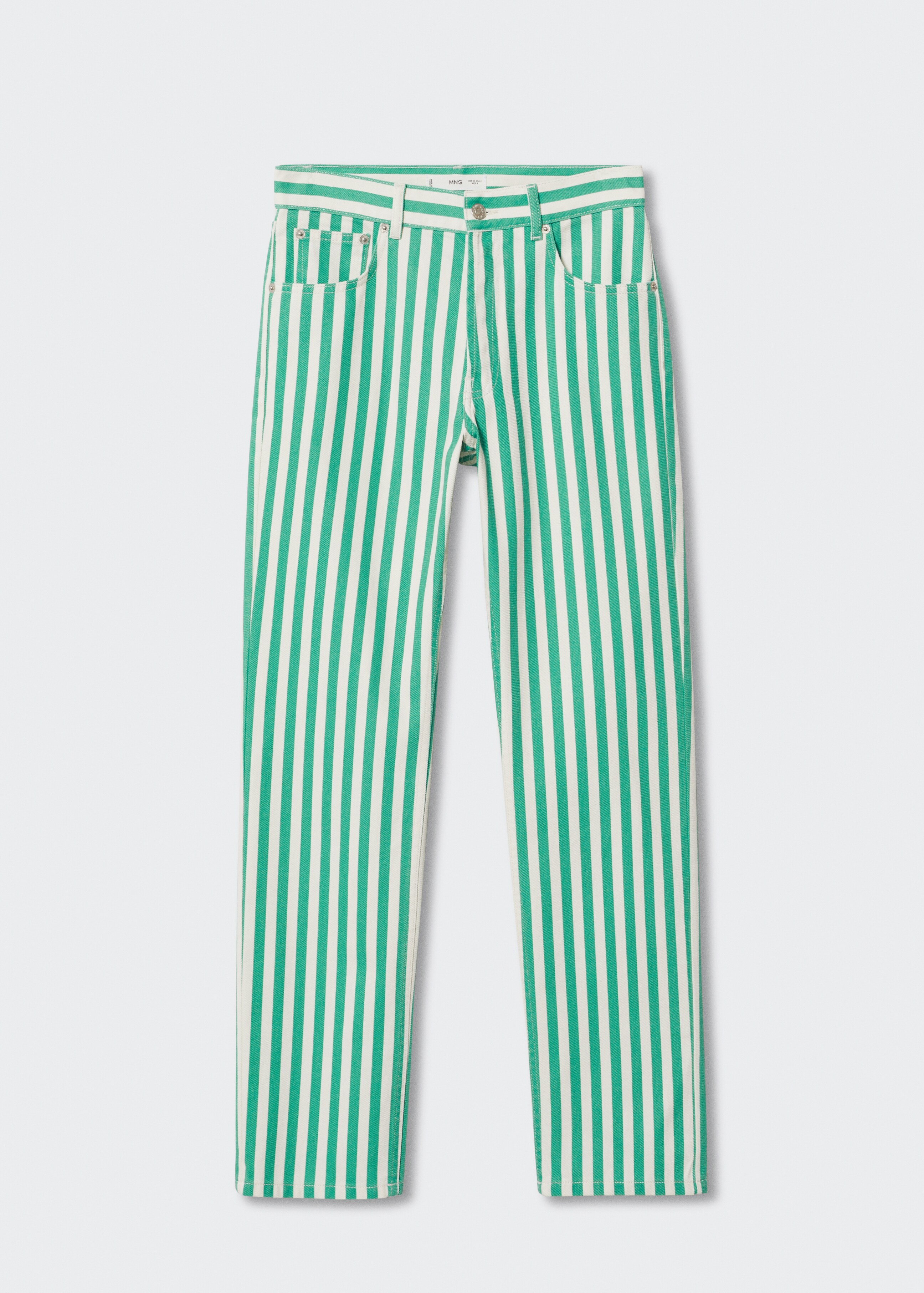 Straight striped jeans - Article without model