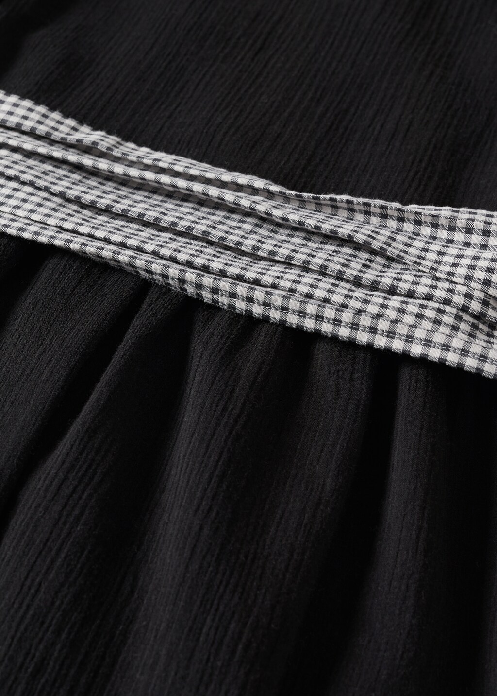 Vichy-Karo-Kleid mit Schleife - Detail des Artikels 8