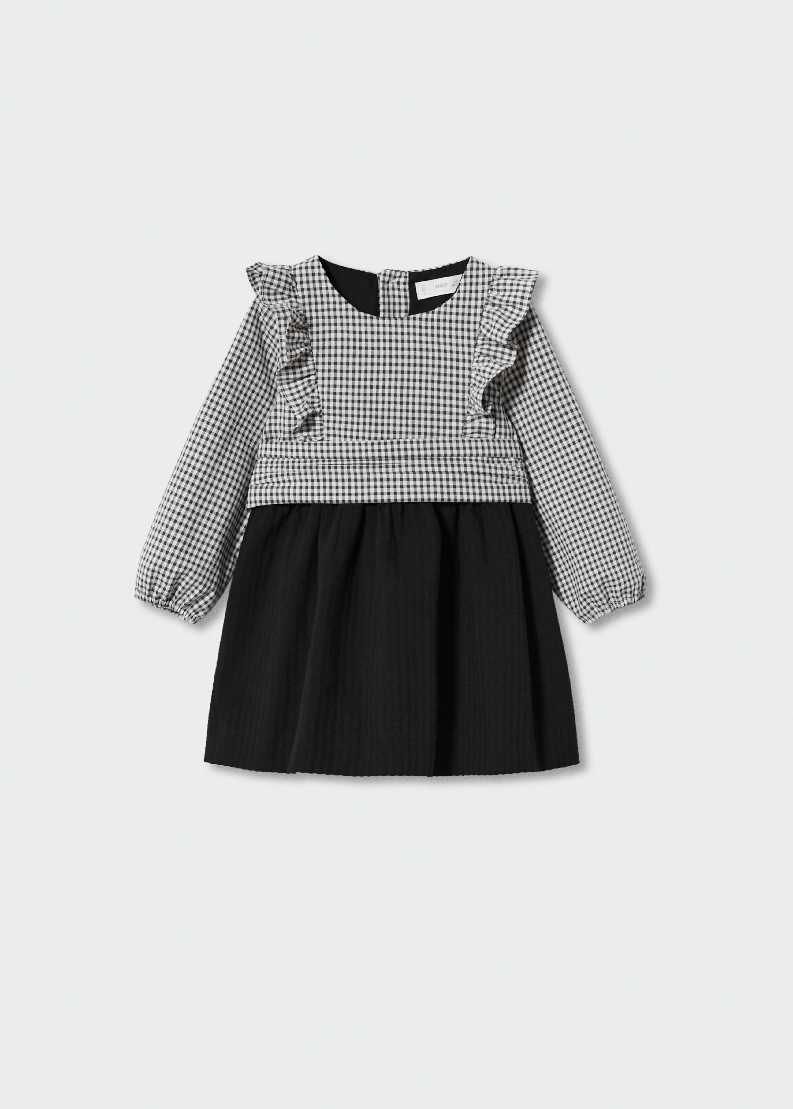 Gingham check cottoned dress - Article without model