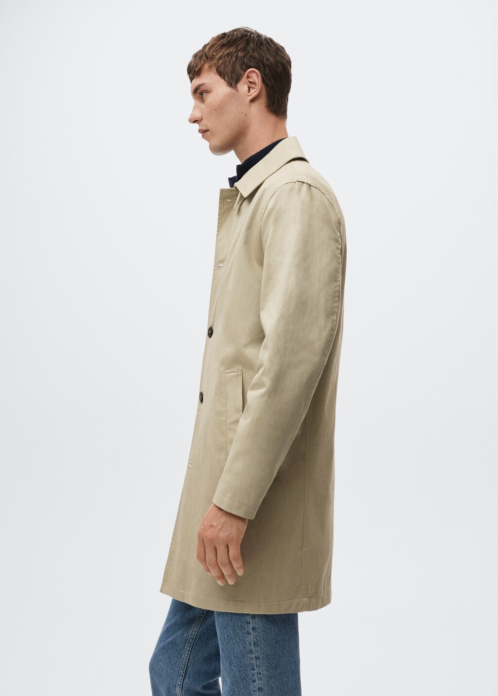 Water-repellent cotton trench coat - Details of the article 2