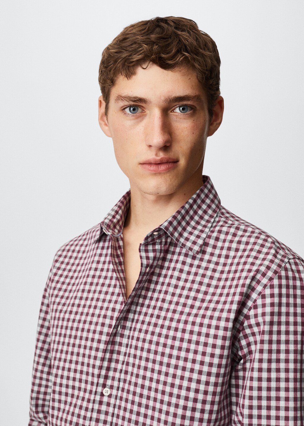 Gingham check cotton shirt - Details of the article 1