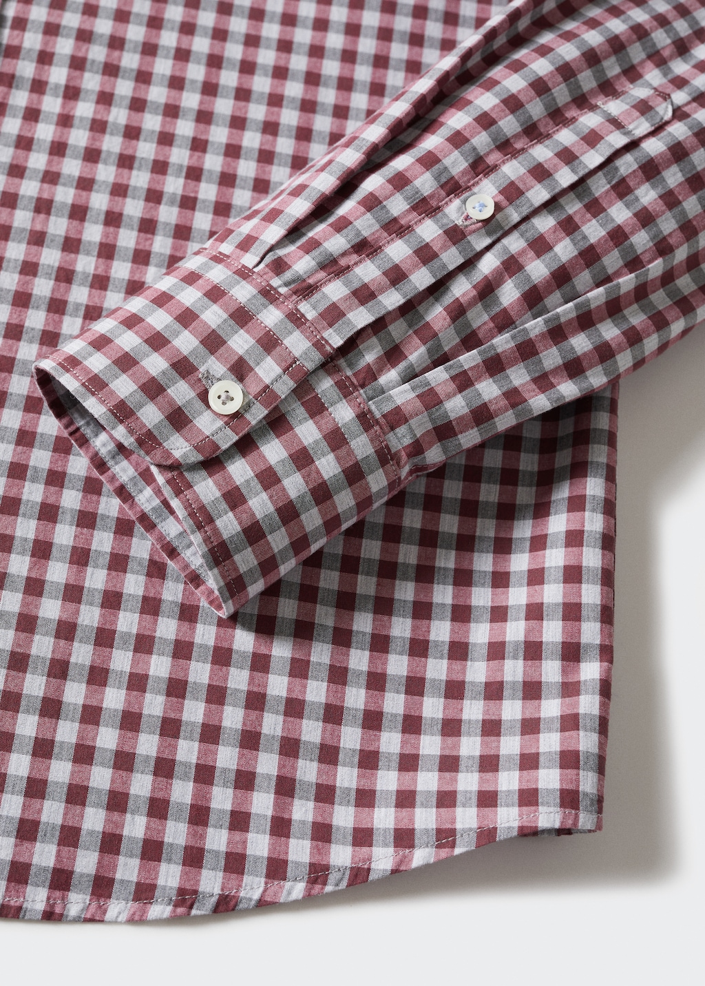 Gingham check cotton shirt - Details of the article 7