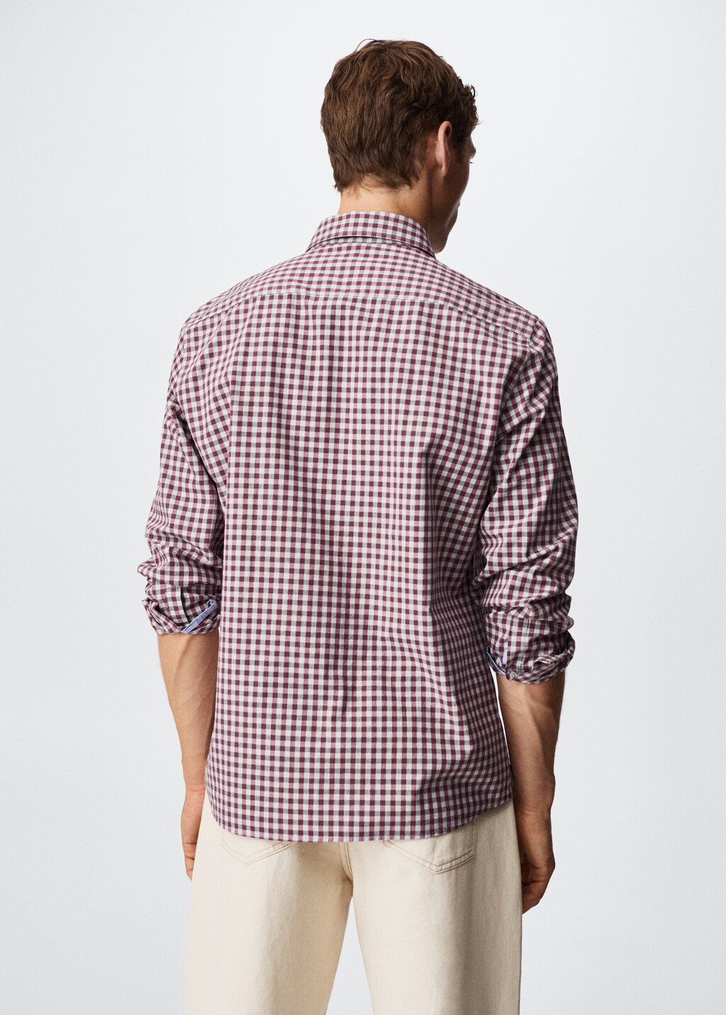 Gingham check cotton shirt - Reverse of the article