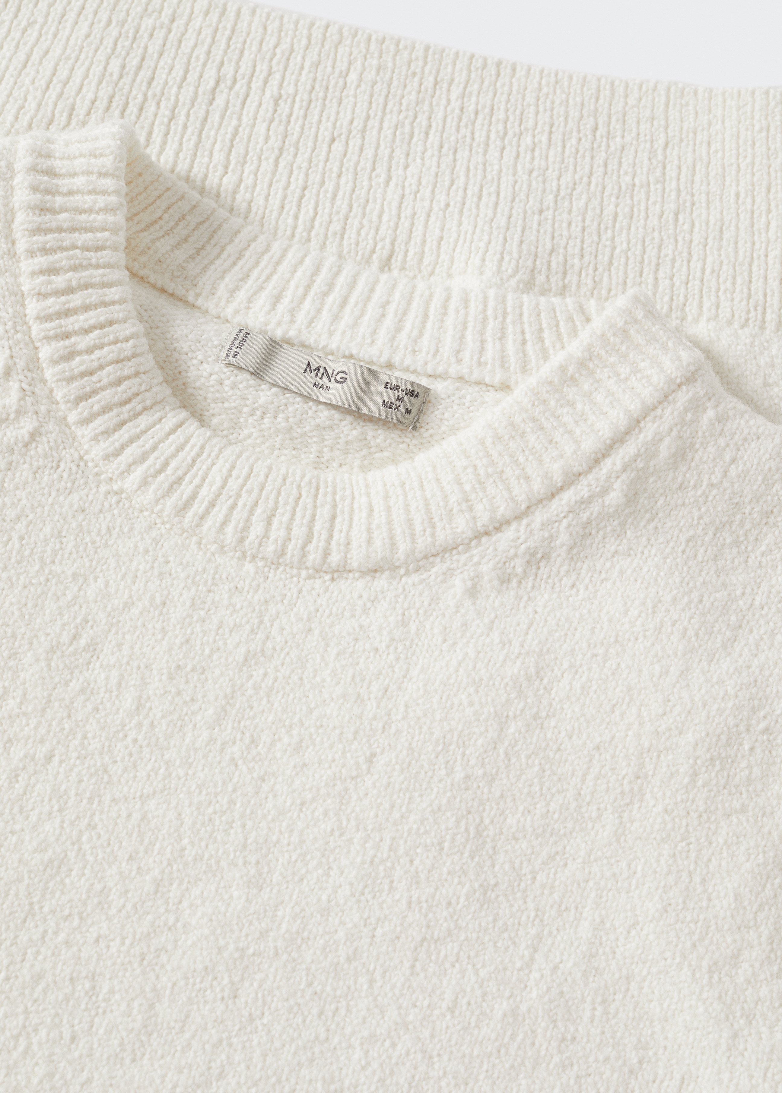 Textured cotton sweater - Details of the article 8