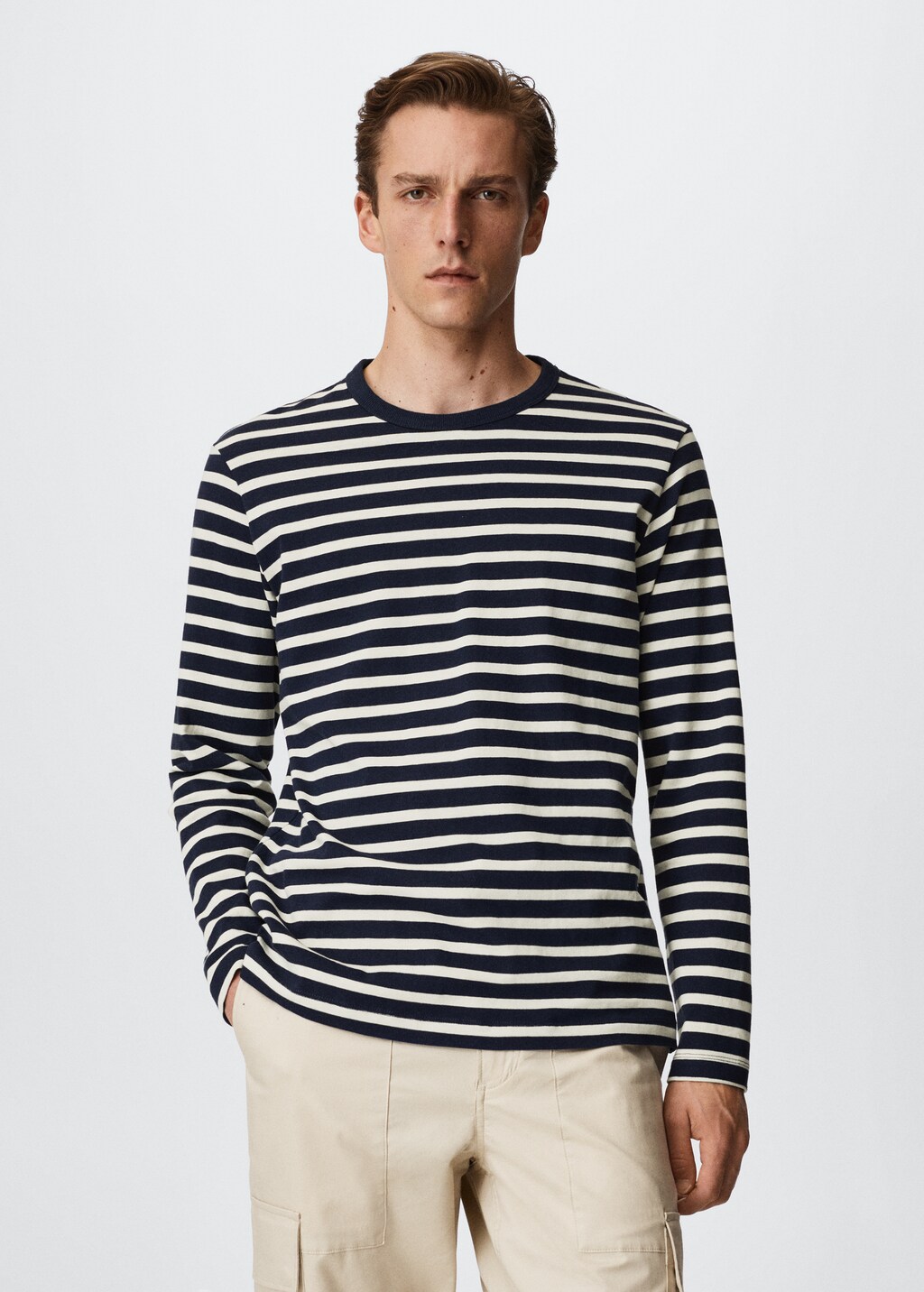 Striped long sleeves t-shirt - Medium plane