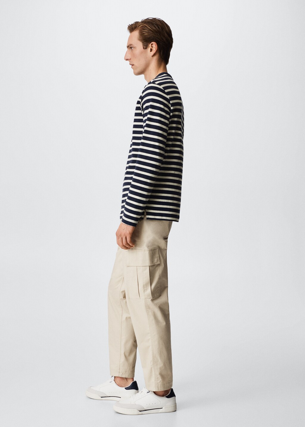 Striped long sleeves t-shirt - Details of the article 2