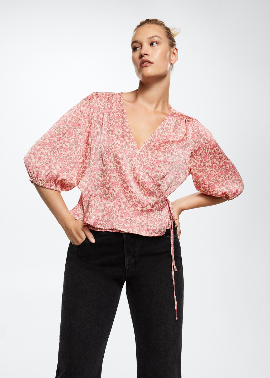 Floral print blouse - Details of the article 4