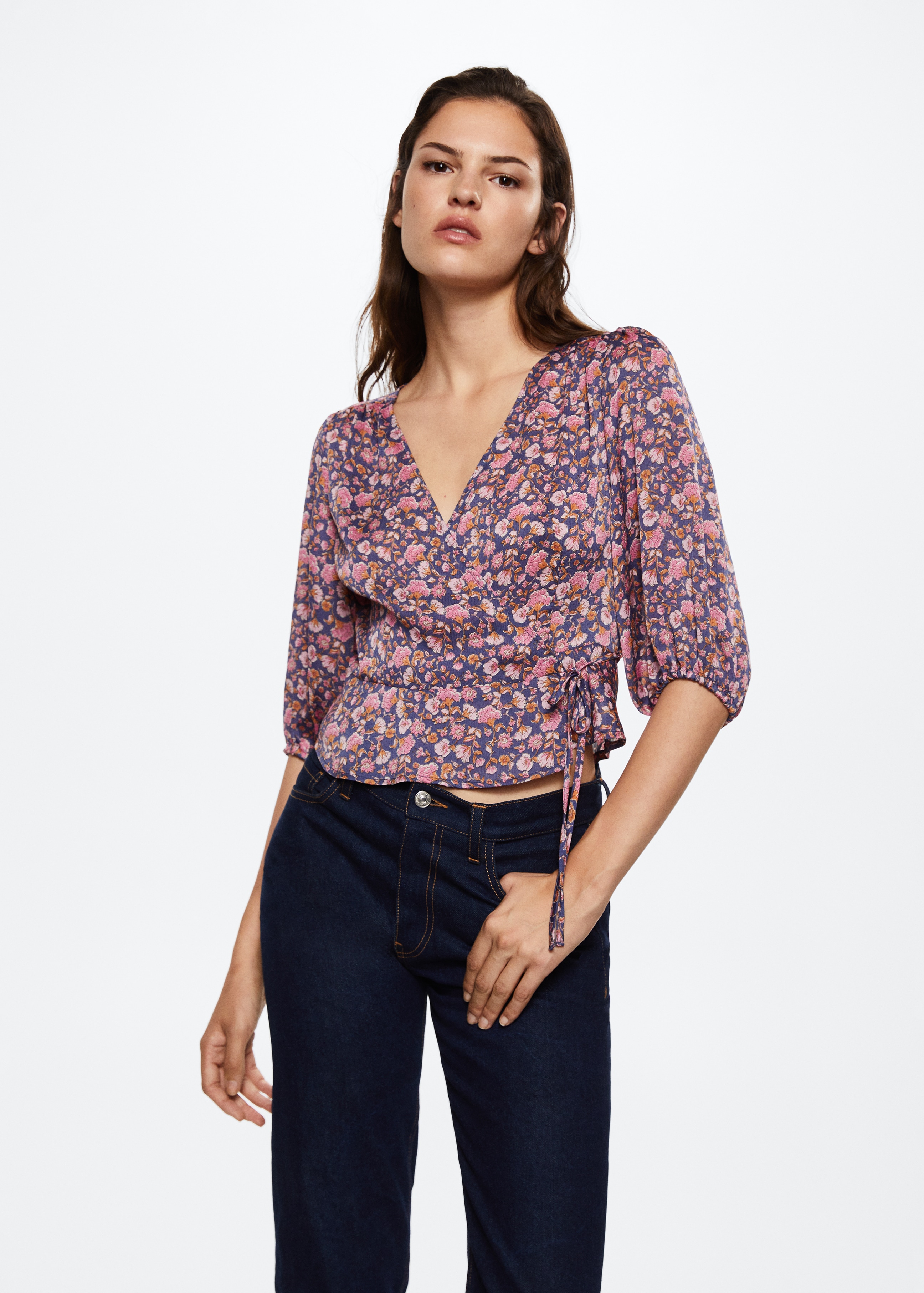 Floral print blouse - Medium plane