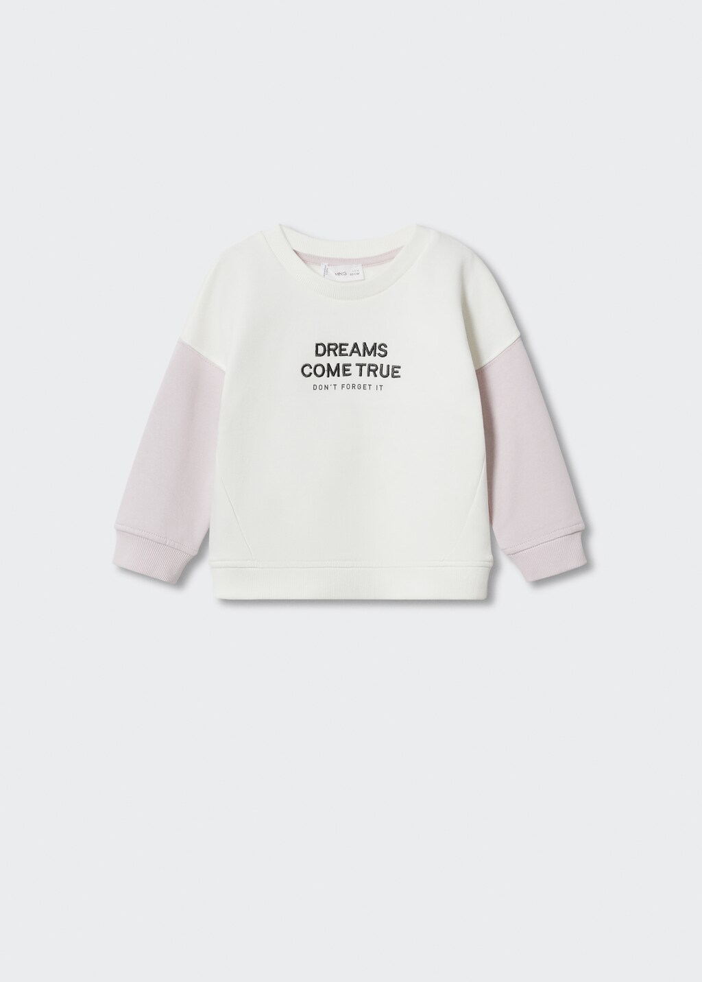 Embroidered message sweatshirt - Article without model