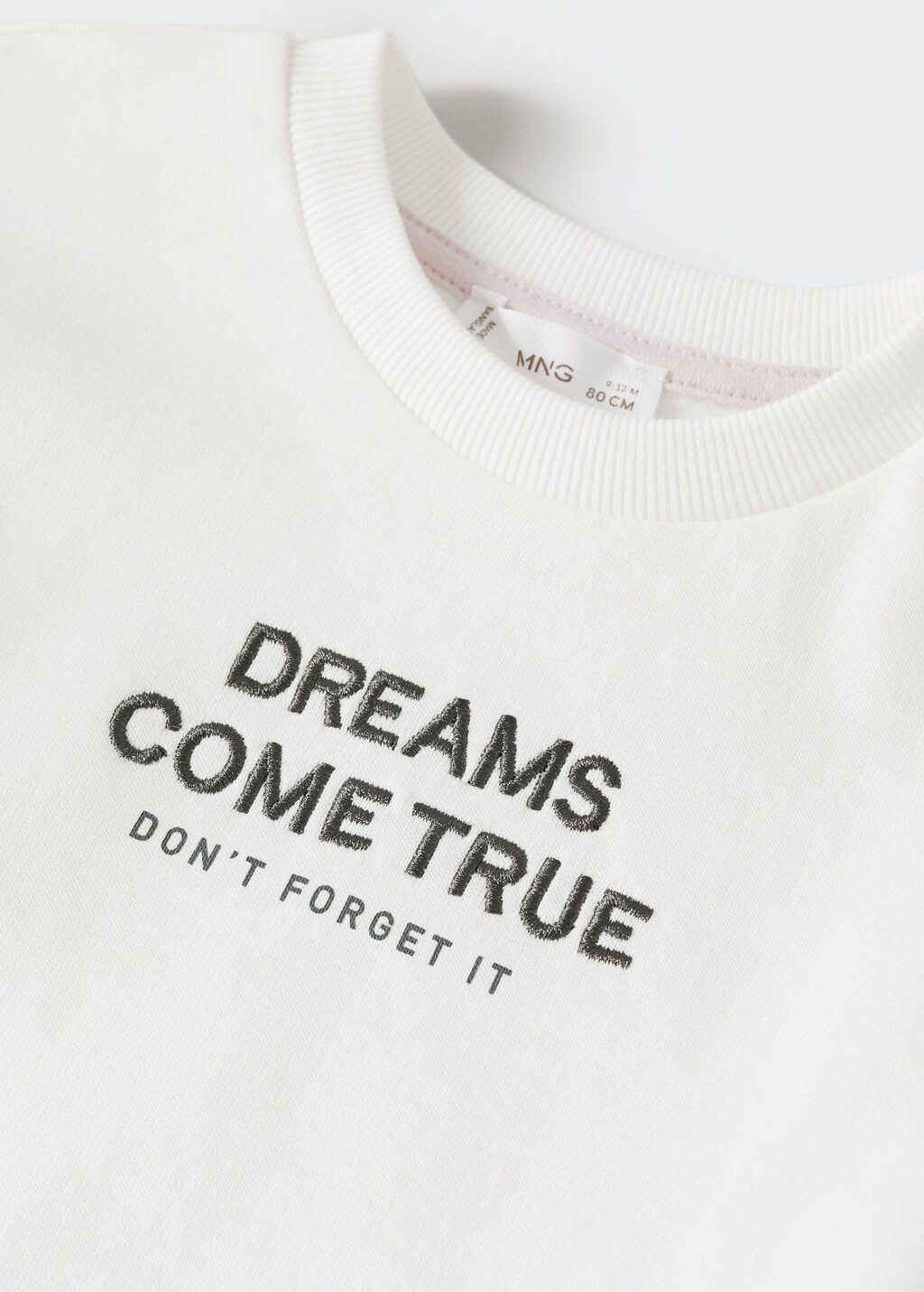 Sweatshirt med broderad text - Detaljer om artikeln 8