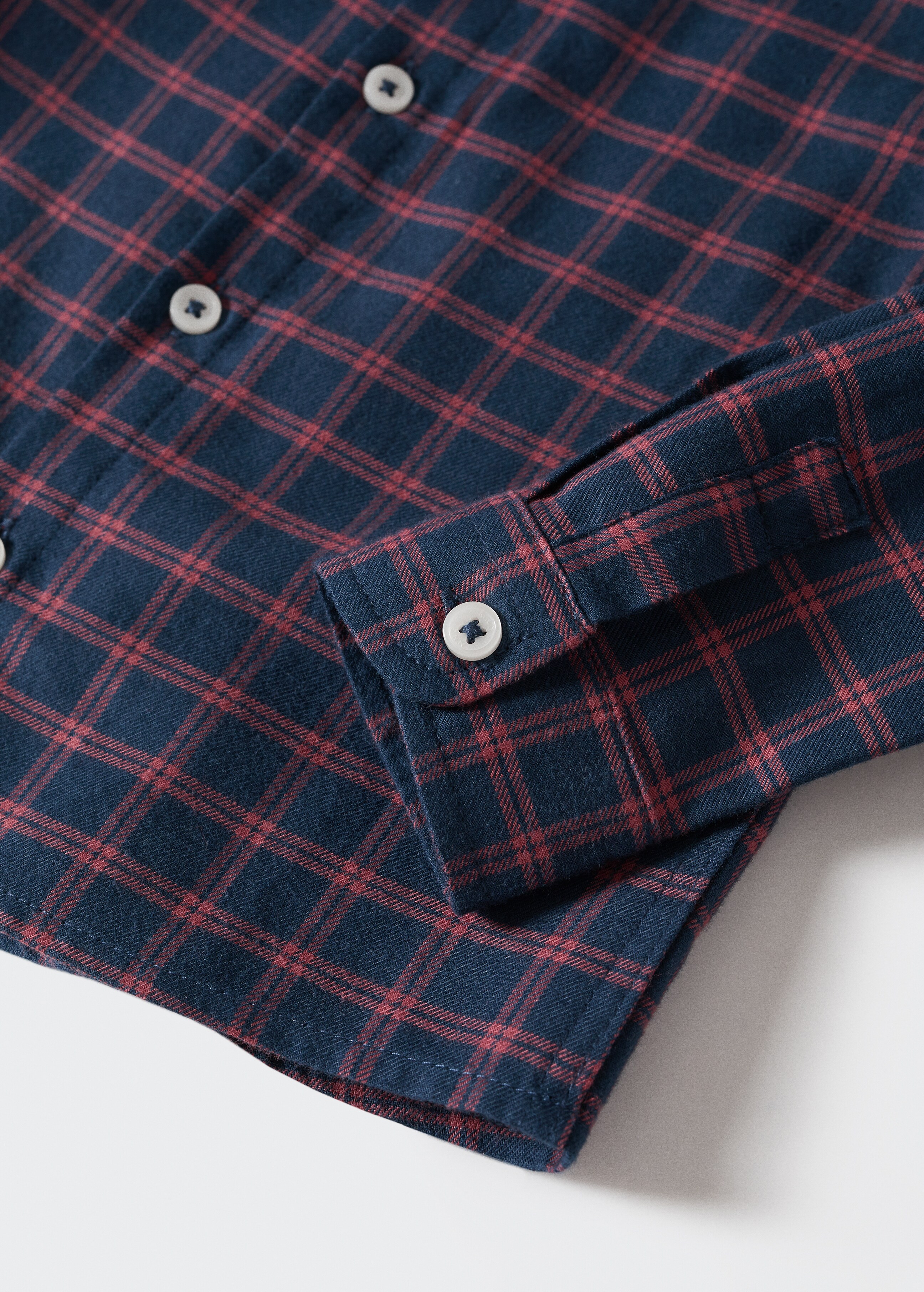 Check cotton shirt - Details of the article 7