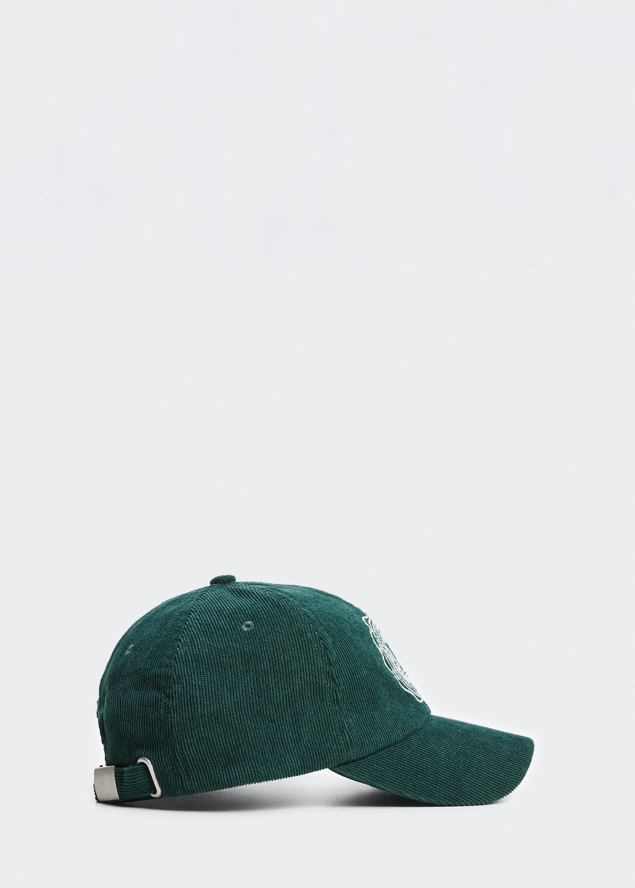 Embroidered corduroy cap - Article without model