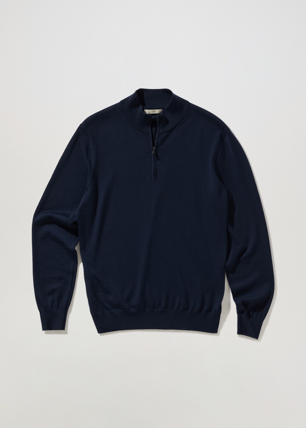 Wool zip neck jumper - Article without model