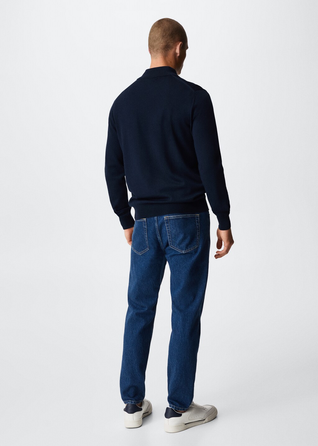 Wool zip neck jumper - Reverse of the article