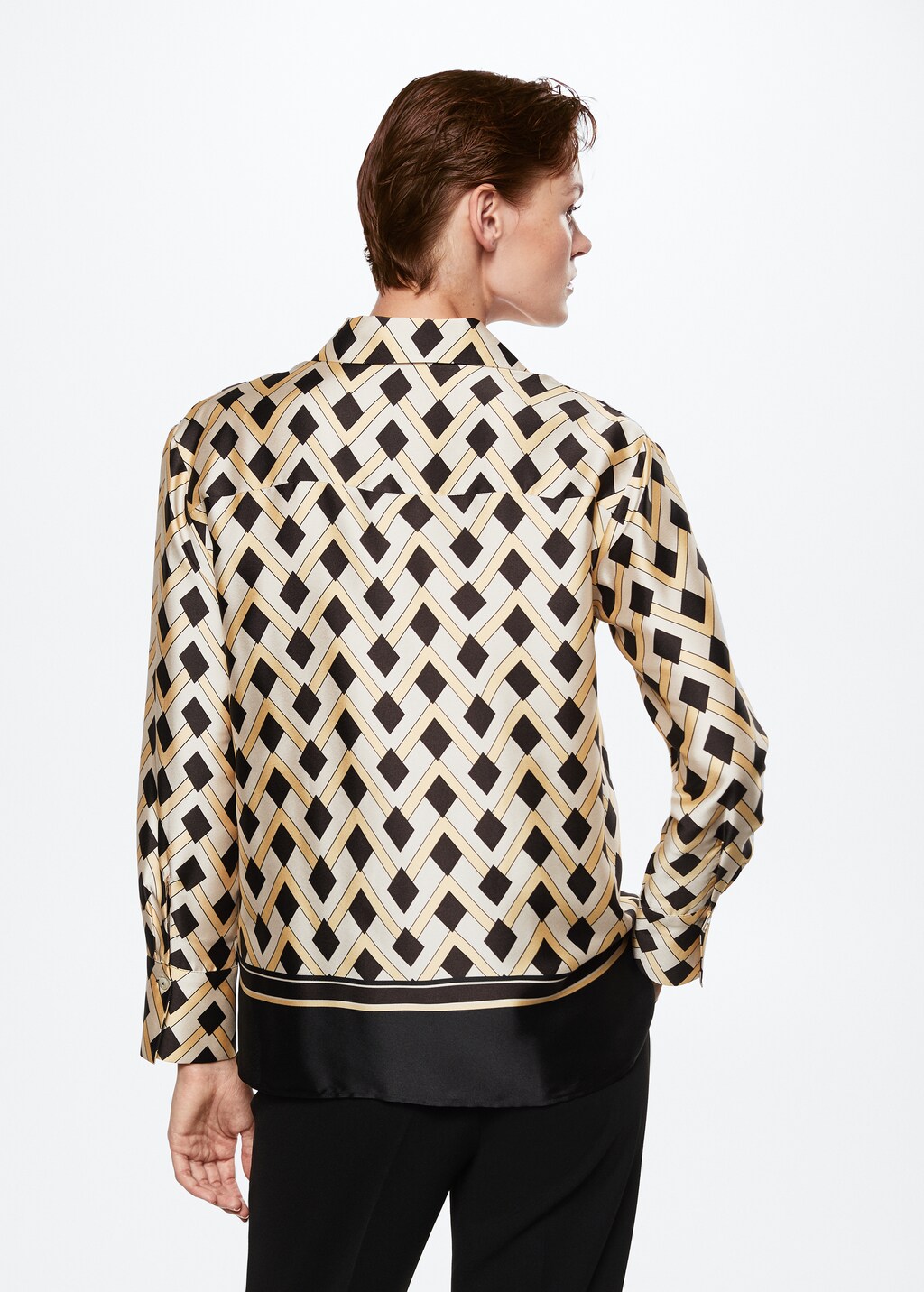 Geometric print shirt - Reverse of the article