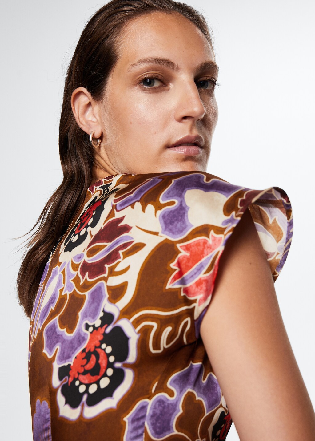 Floral print dress - Details of the article 4