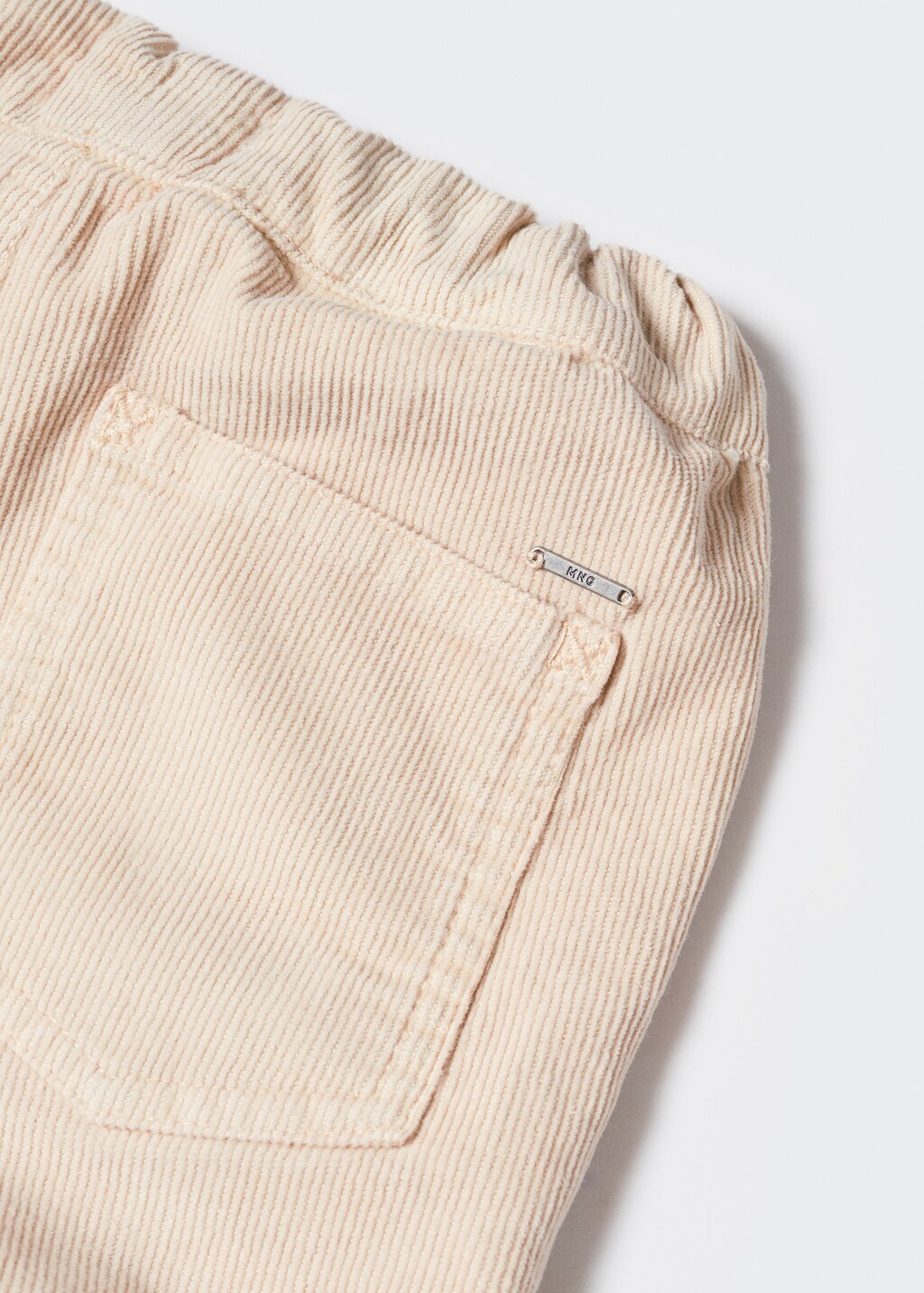 Corduroy straight trousers - Details of the article 0