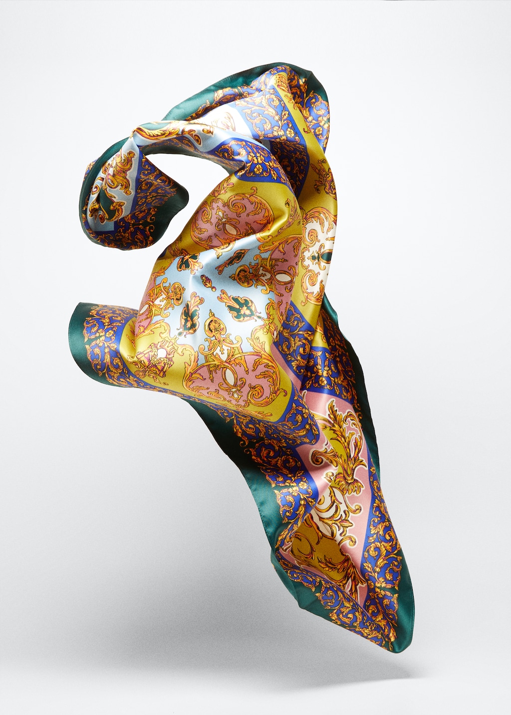 Printed satin scarf - Details of the article 5