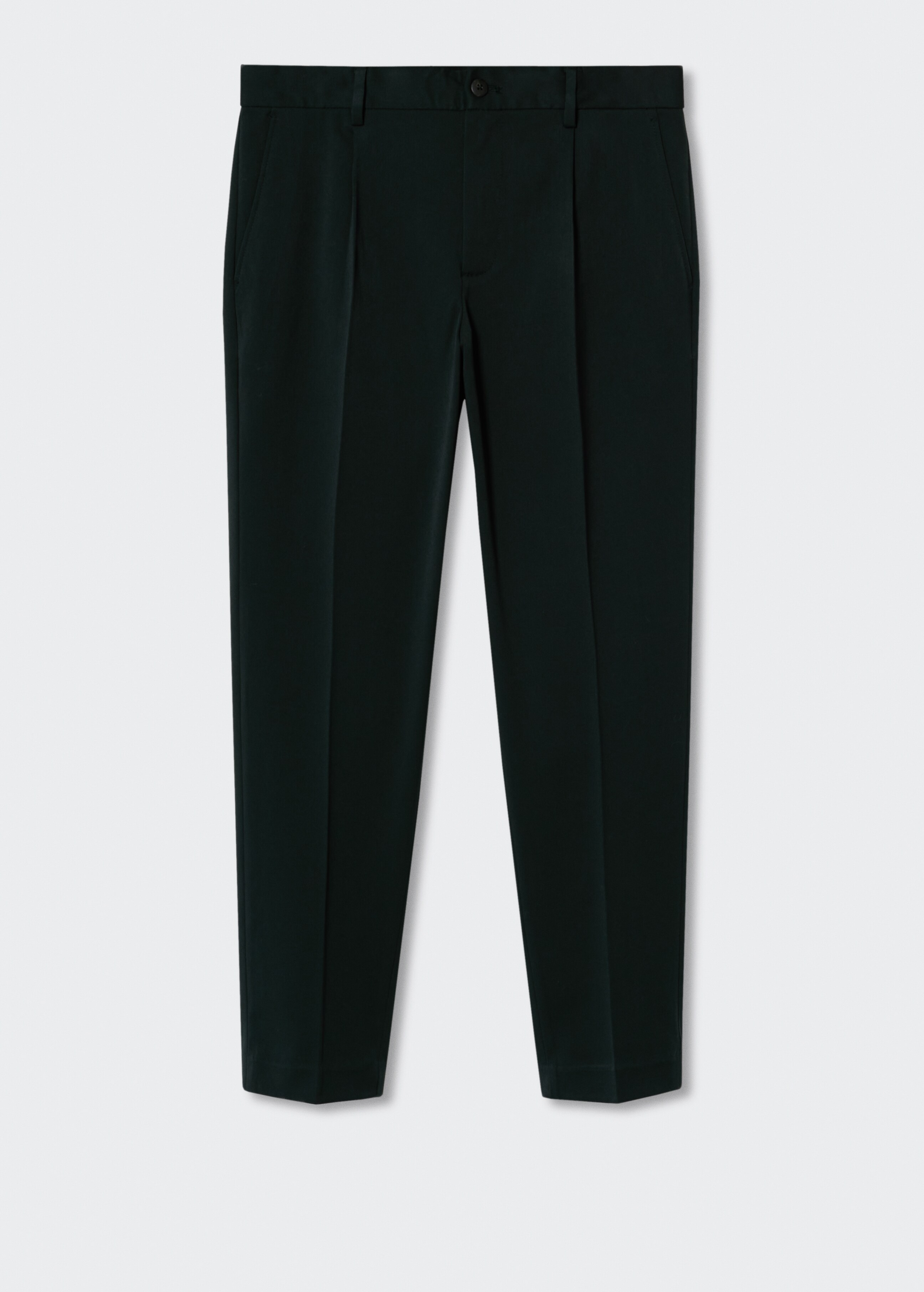 Cotton pleated pants