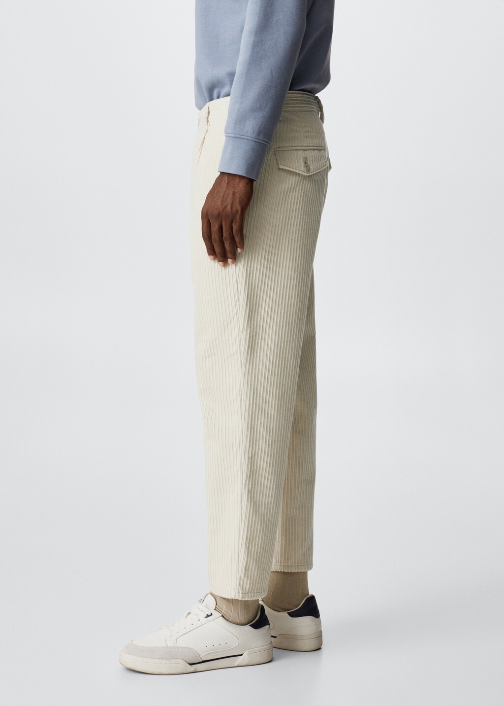 Regular fit corduroy trousers - Details of the article 6