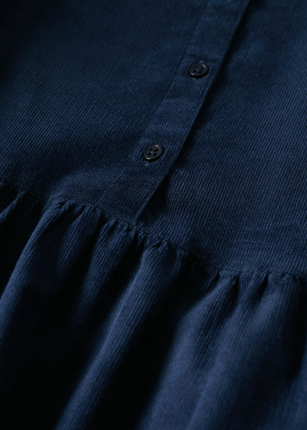 Ruffled corduroy dress - Details of the article 8