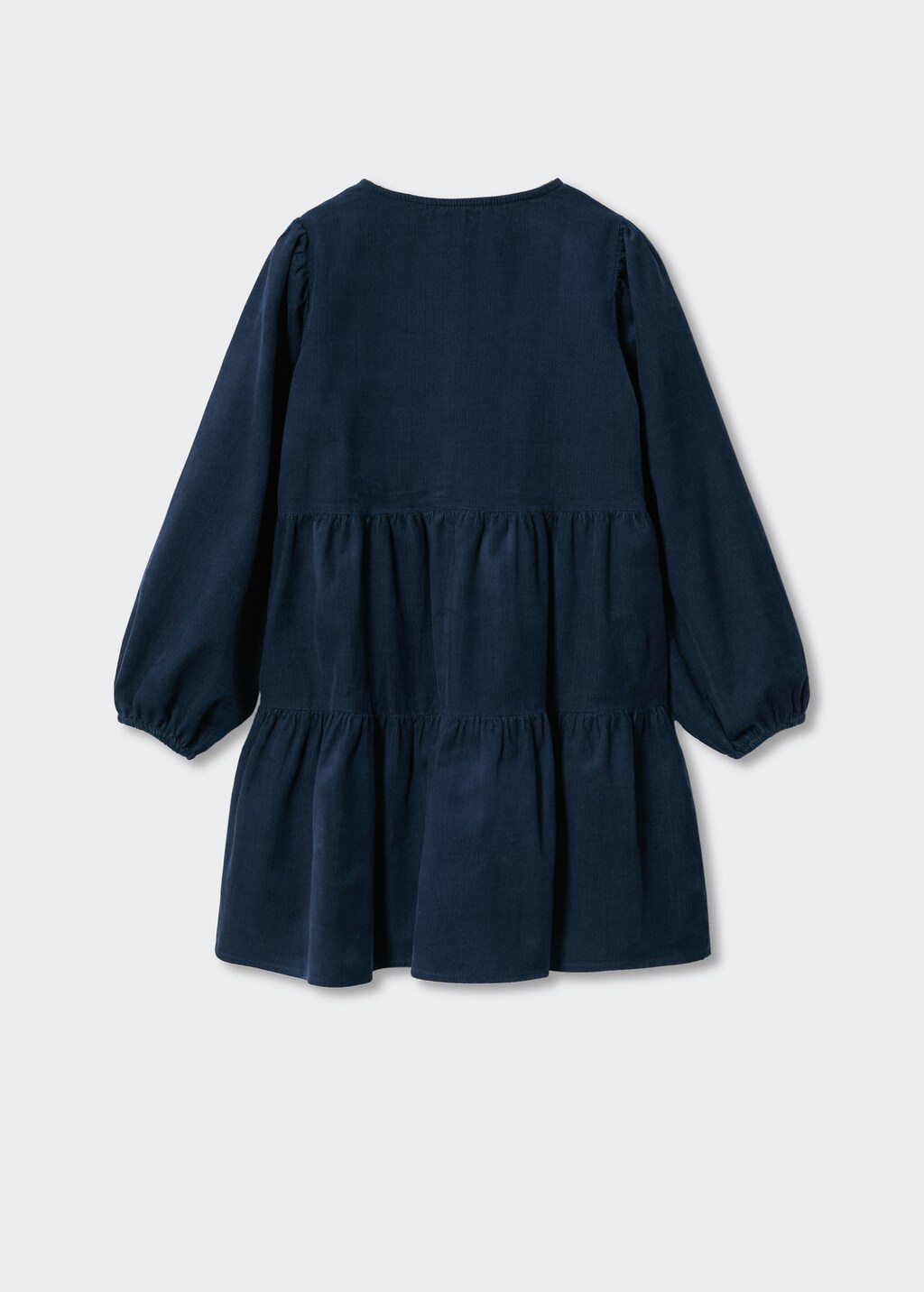 Ruffled corduroy dress - Reverse of the article