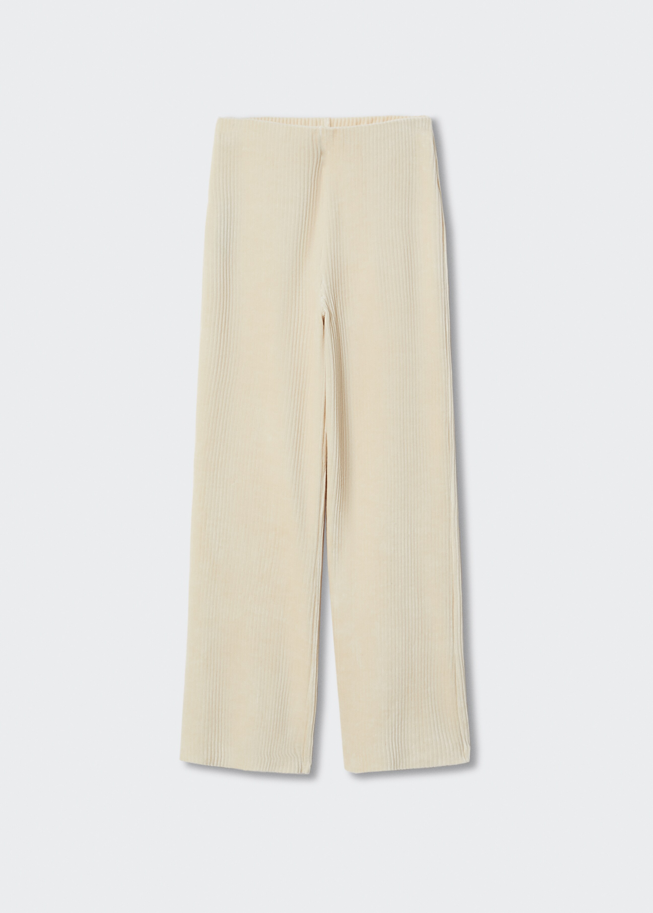 Corduroy pants with elastic waist