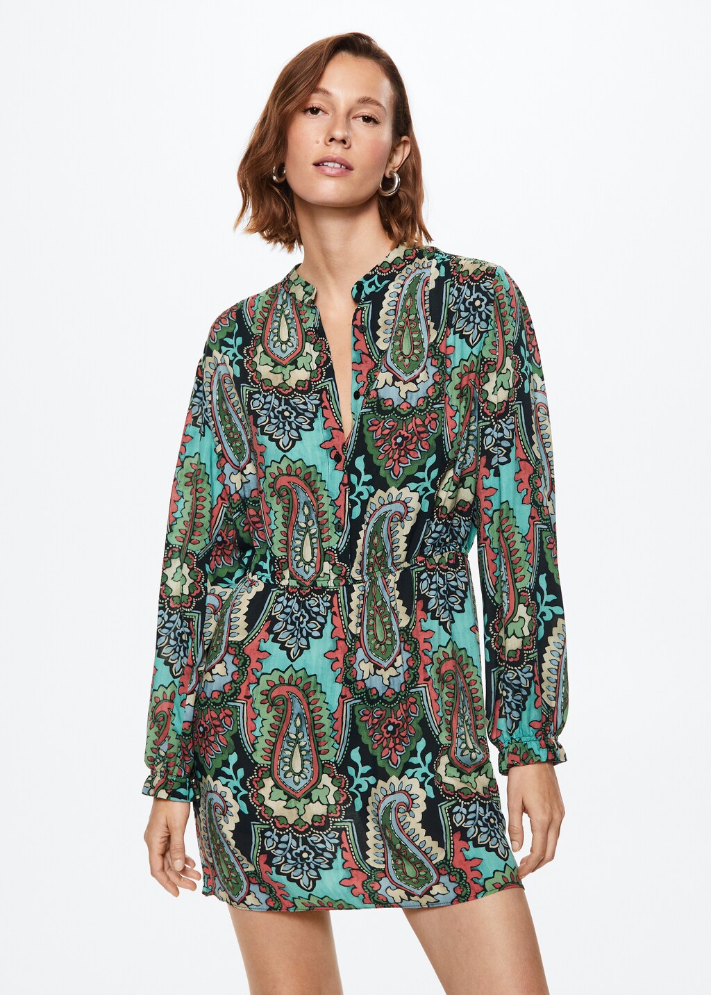 Paisley print dress - Medium plane