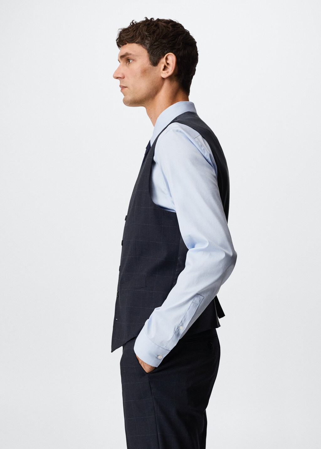 Slim-fit suit vest - Details of the article 2