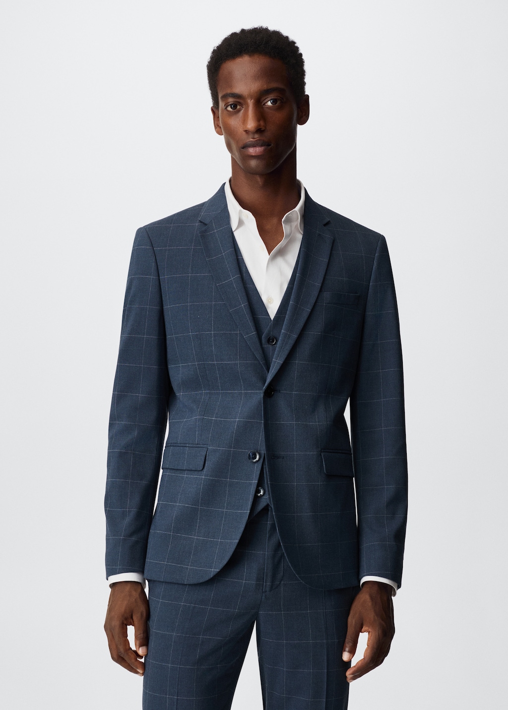 Super slim-fit suit jacket - Medium plane