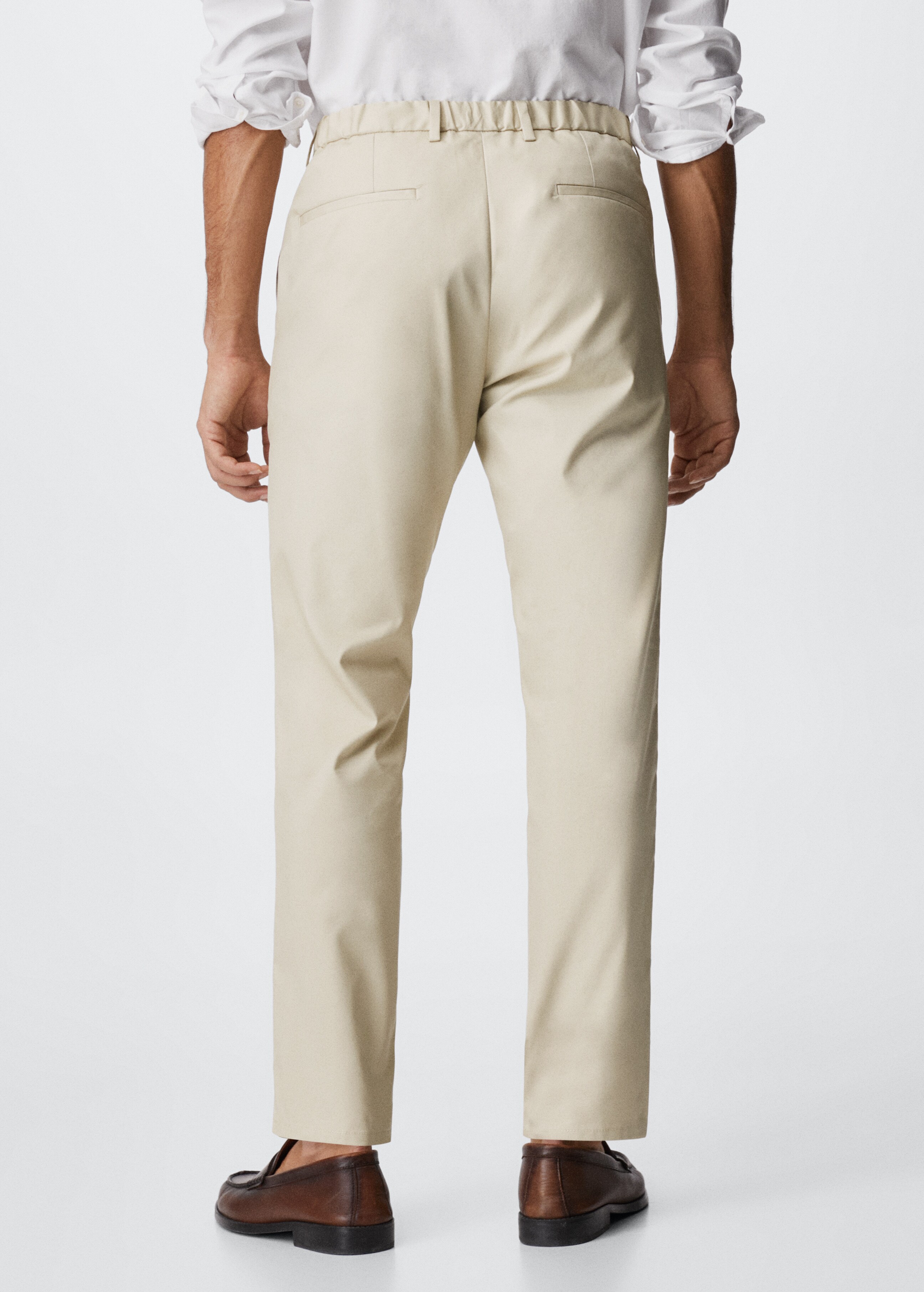 Cotton chinos - Reverse of the article