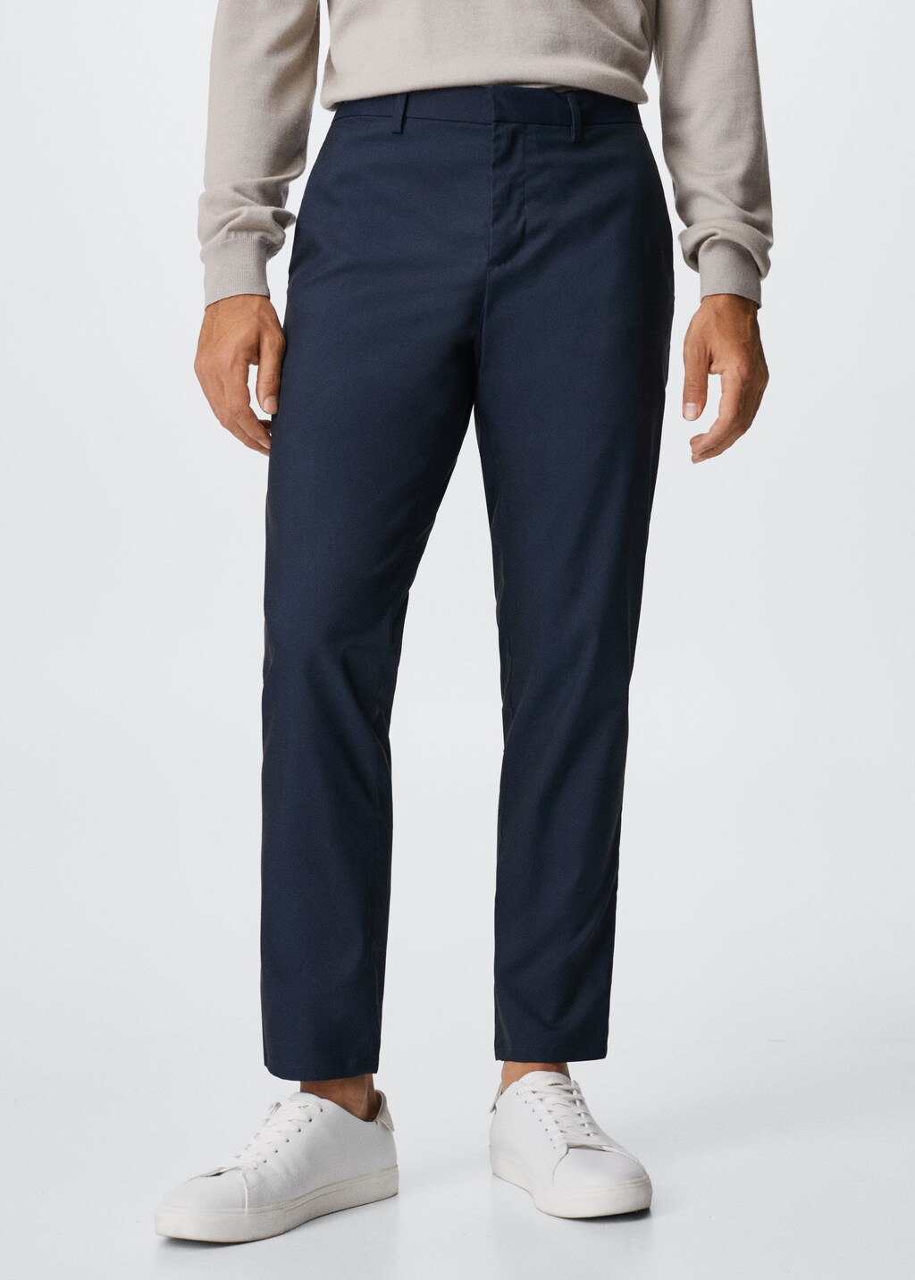 Cotton chinos - Medium plane