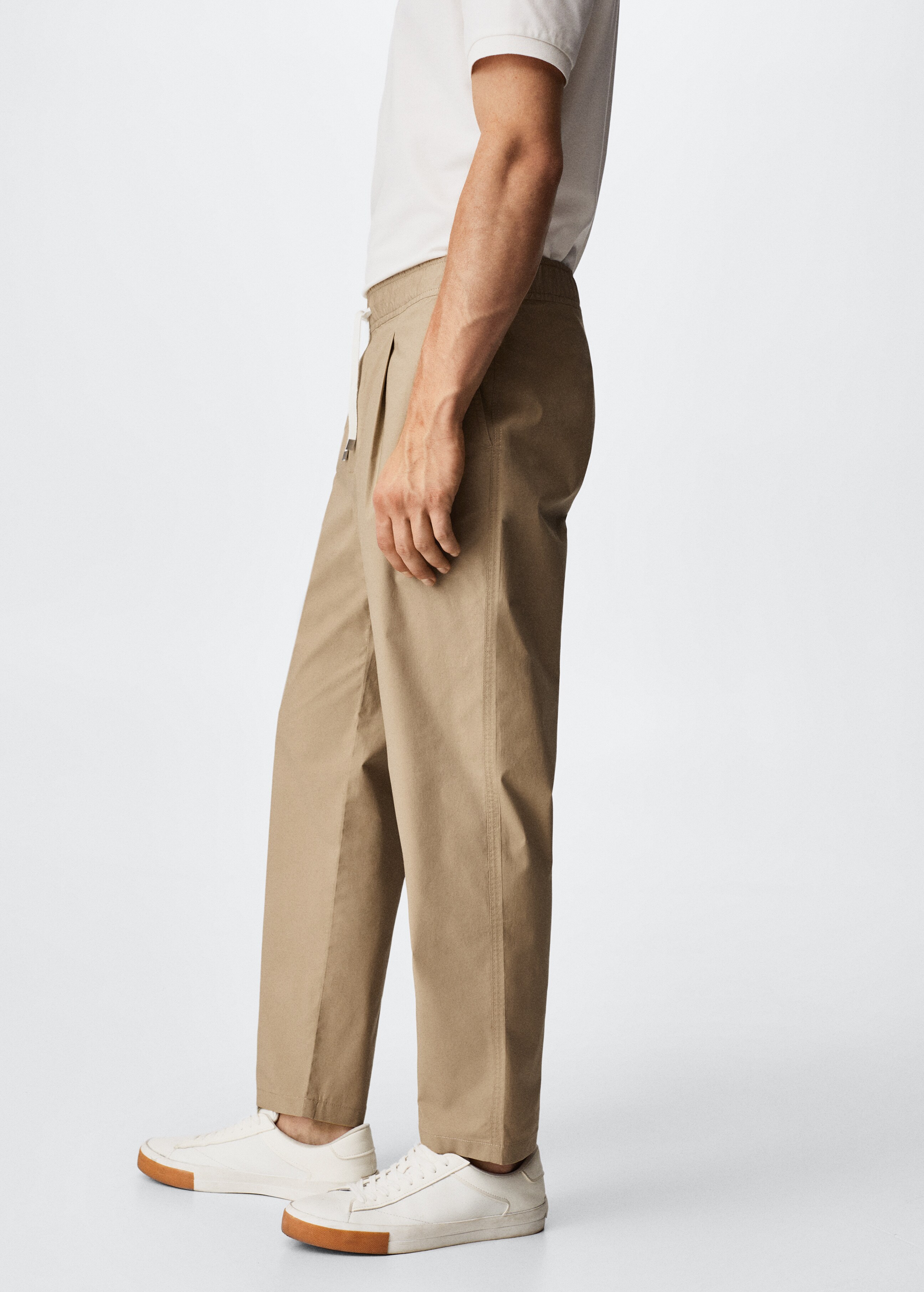 Cotton jogger-style trousers - Details of the article 3