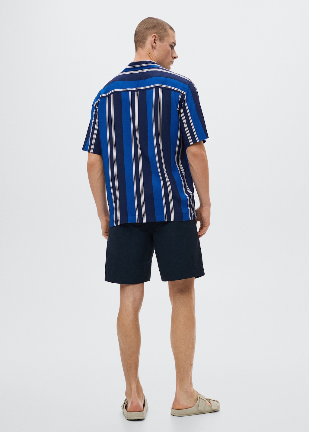 Striped flowy shirt - Reverse of the article