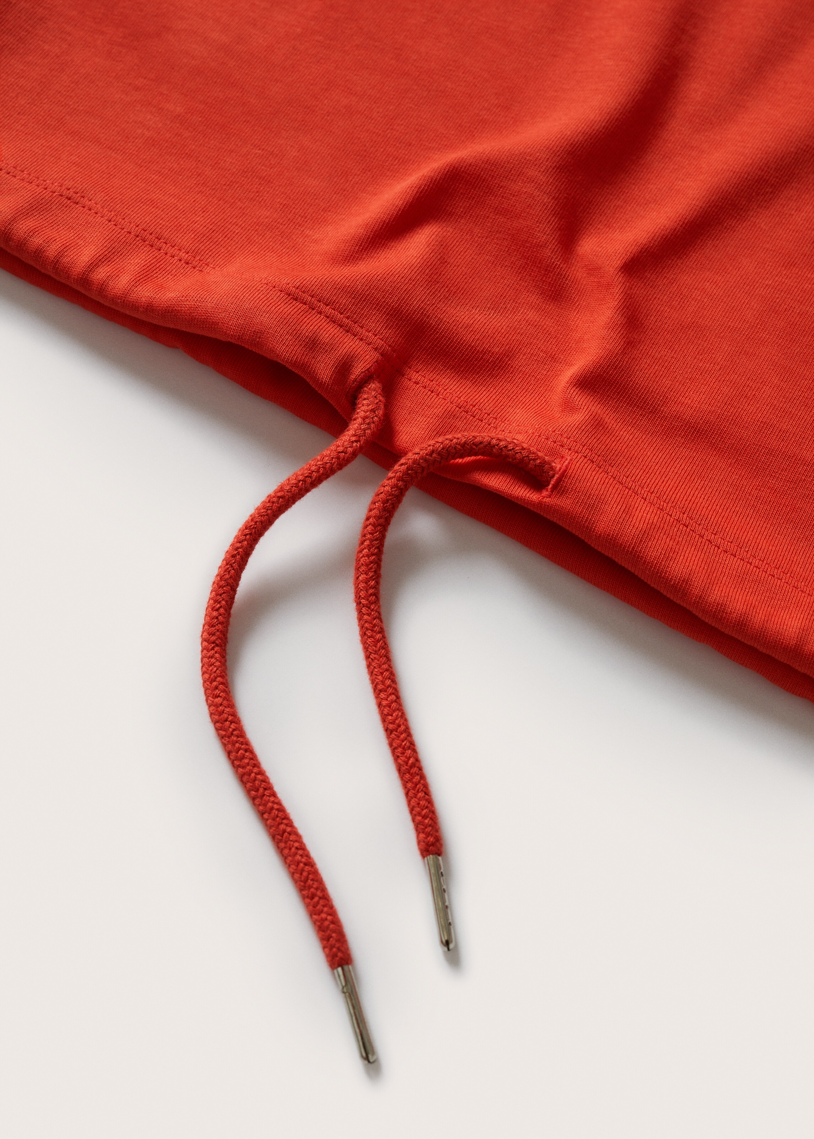 Drawstring cotton t-shirt - Details of the article 8