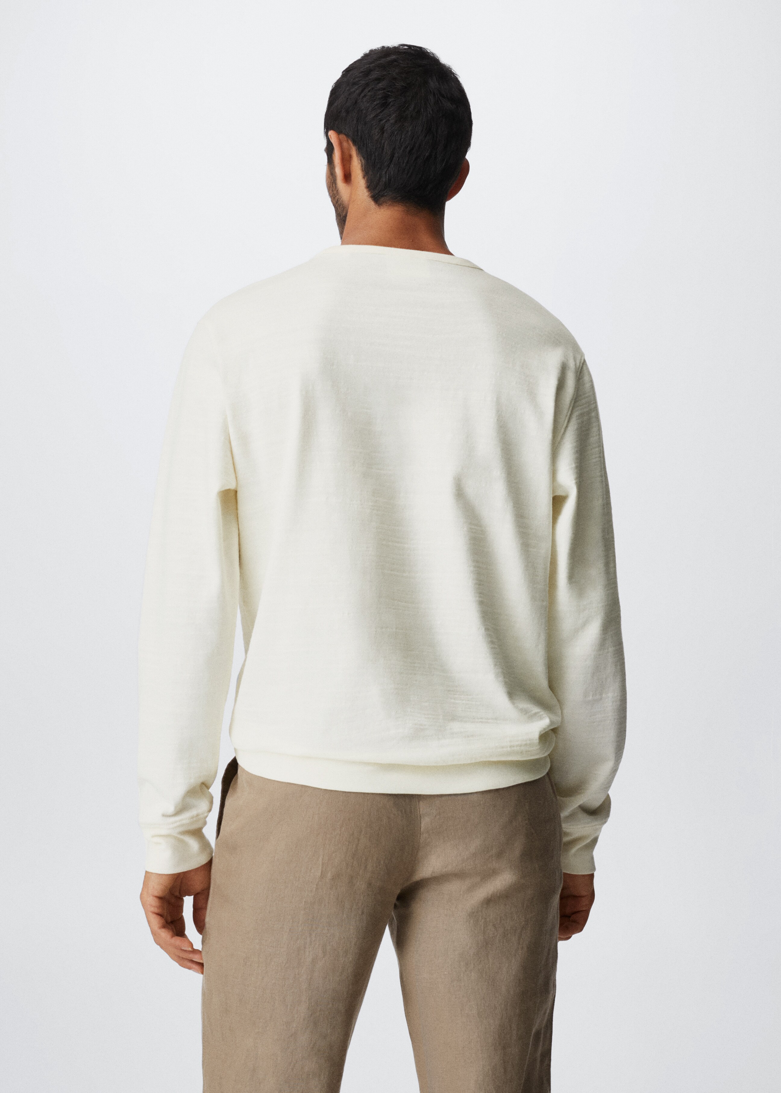 Pocket cotton sweatshirt - Reverse of the article