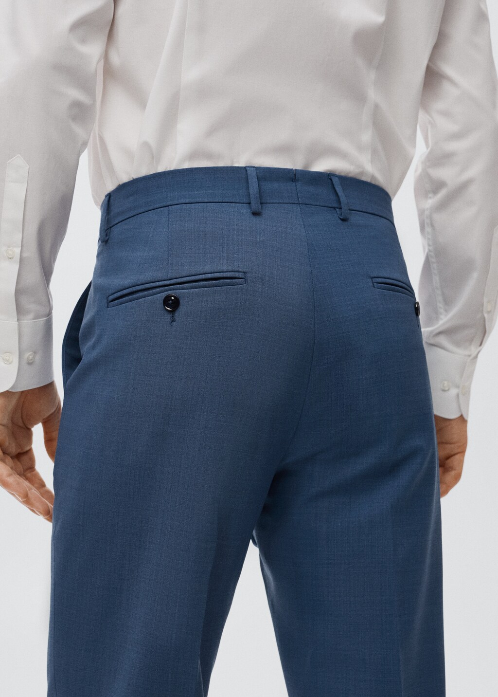 Pantalón traje slim fit lana - Detalle del artículo 3